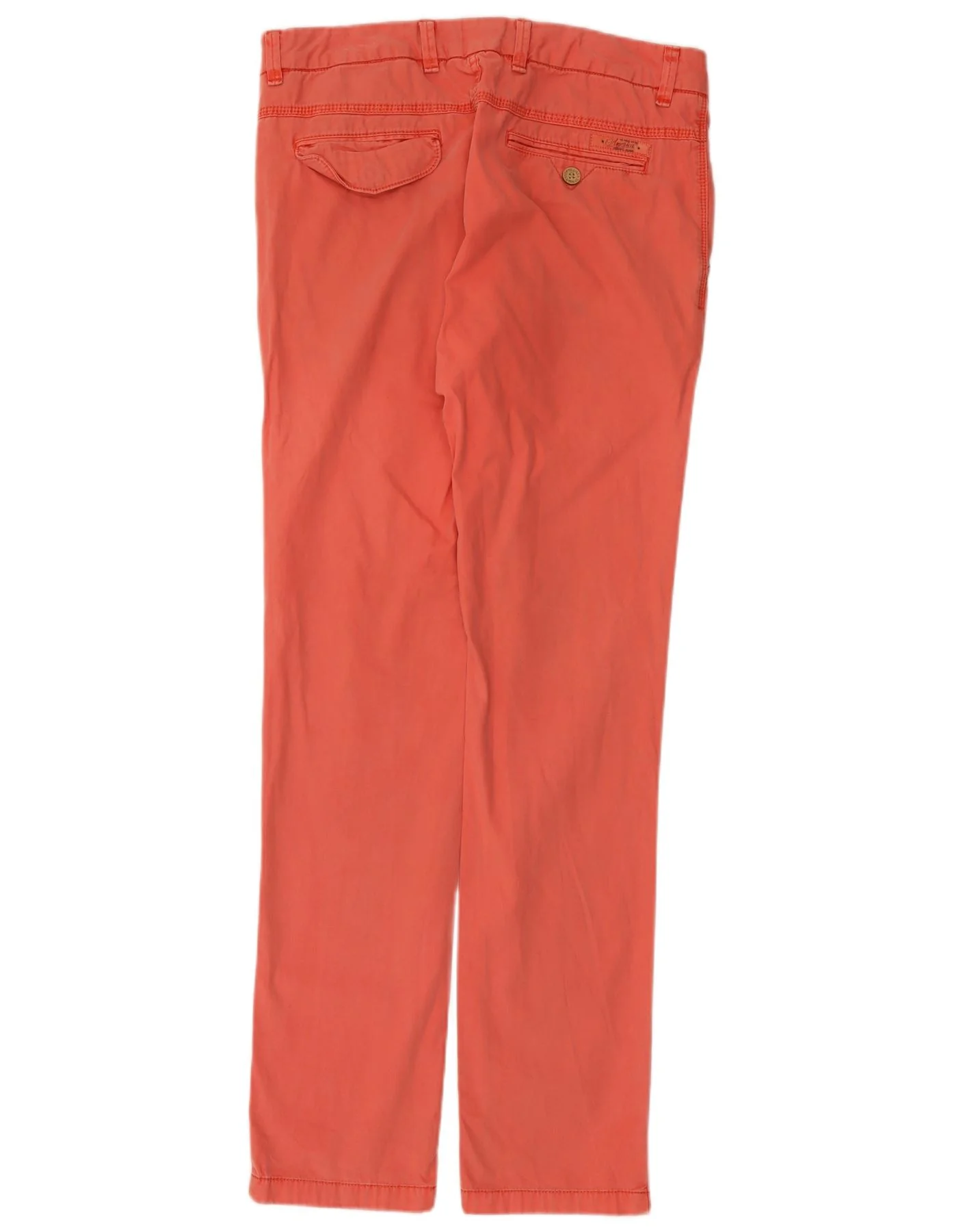 Tommy Hilfiger Mens Straight Chino Trousers W33 L34 Red Cotton - Image 2