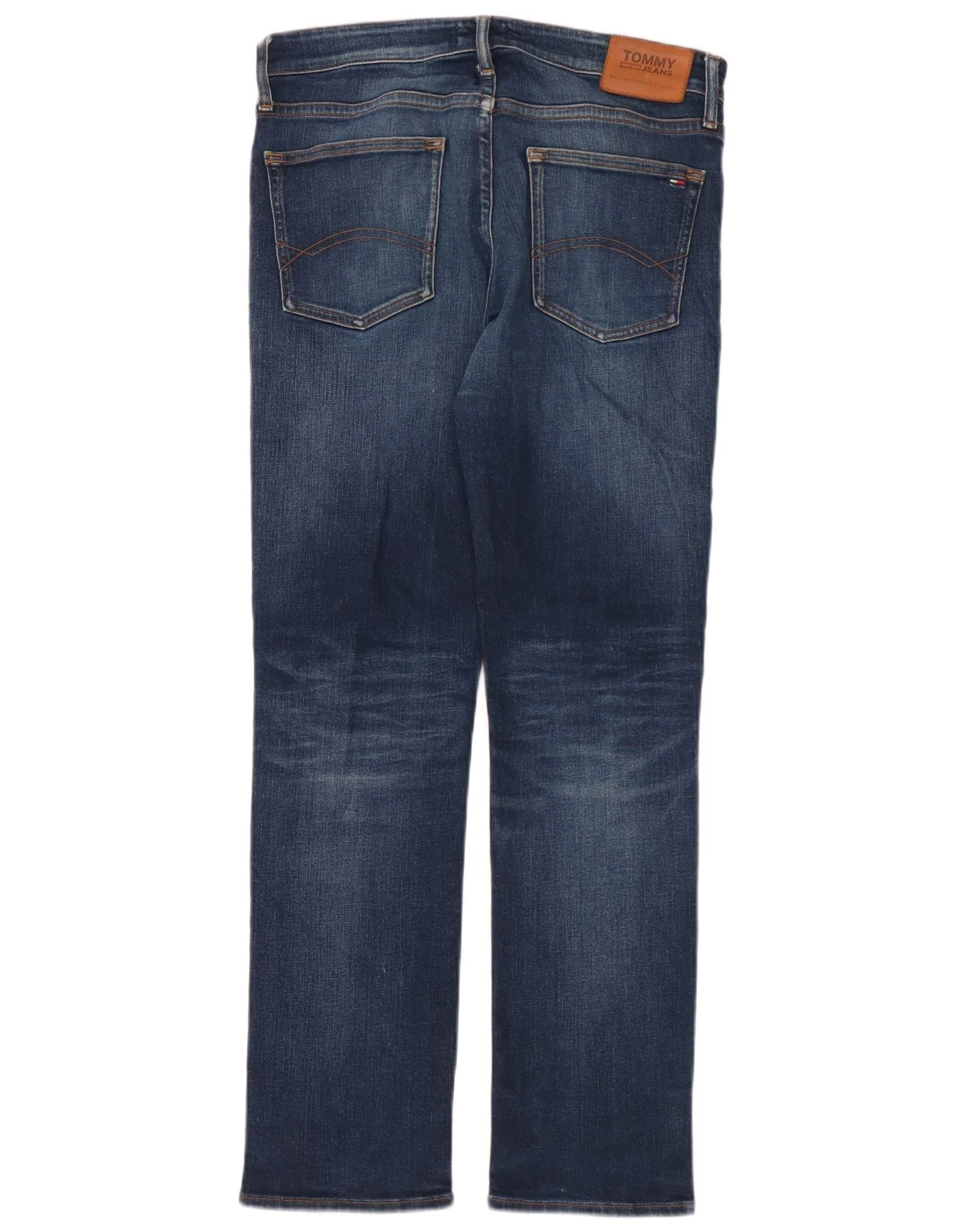 Tommy Hilfiger Mens Straight Jeans W34 L32 Blue Cotton - Image 2