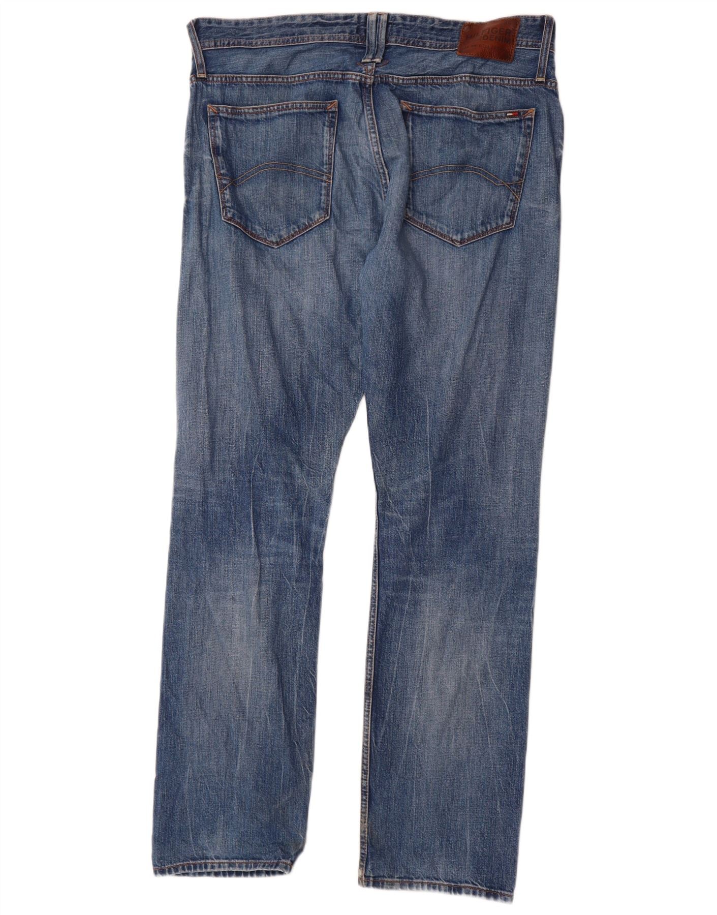 Tommy Hilfiger Mens Straight Jeans W36 L34 Blue Cotton - Image 2
