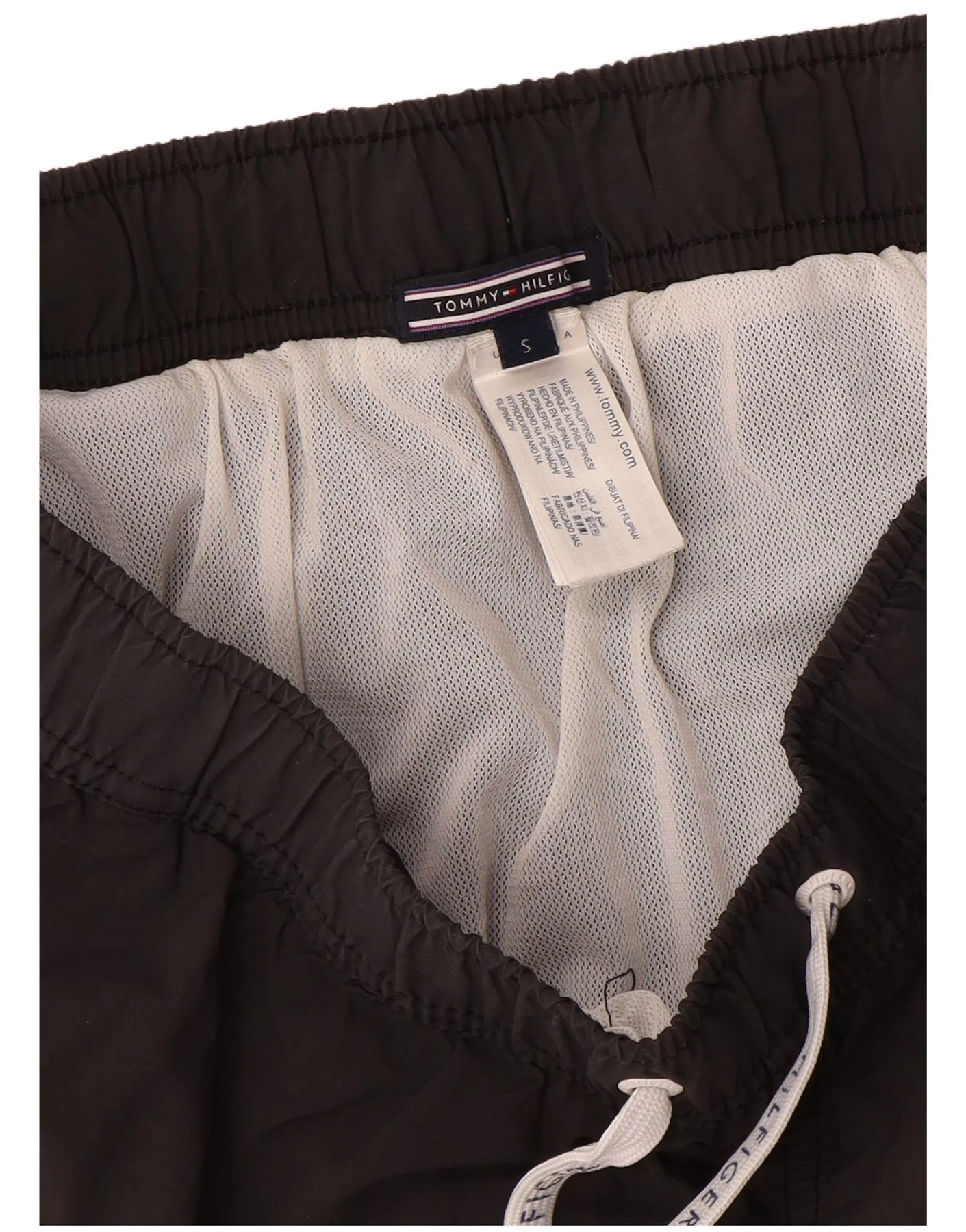 Tommy Hilfiger Mens Swimming Shorts Small Grey Colourblock Polyamide - Image 3