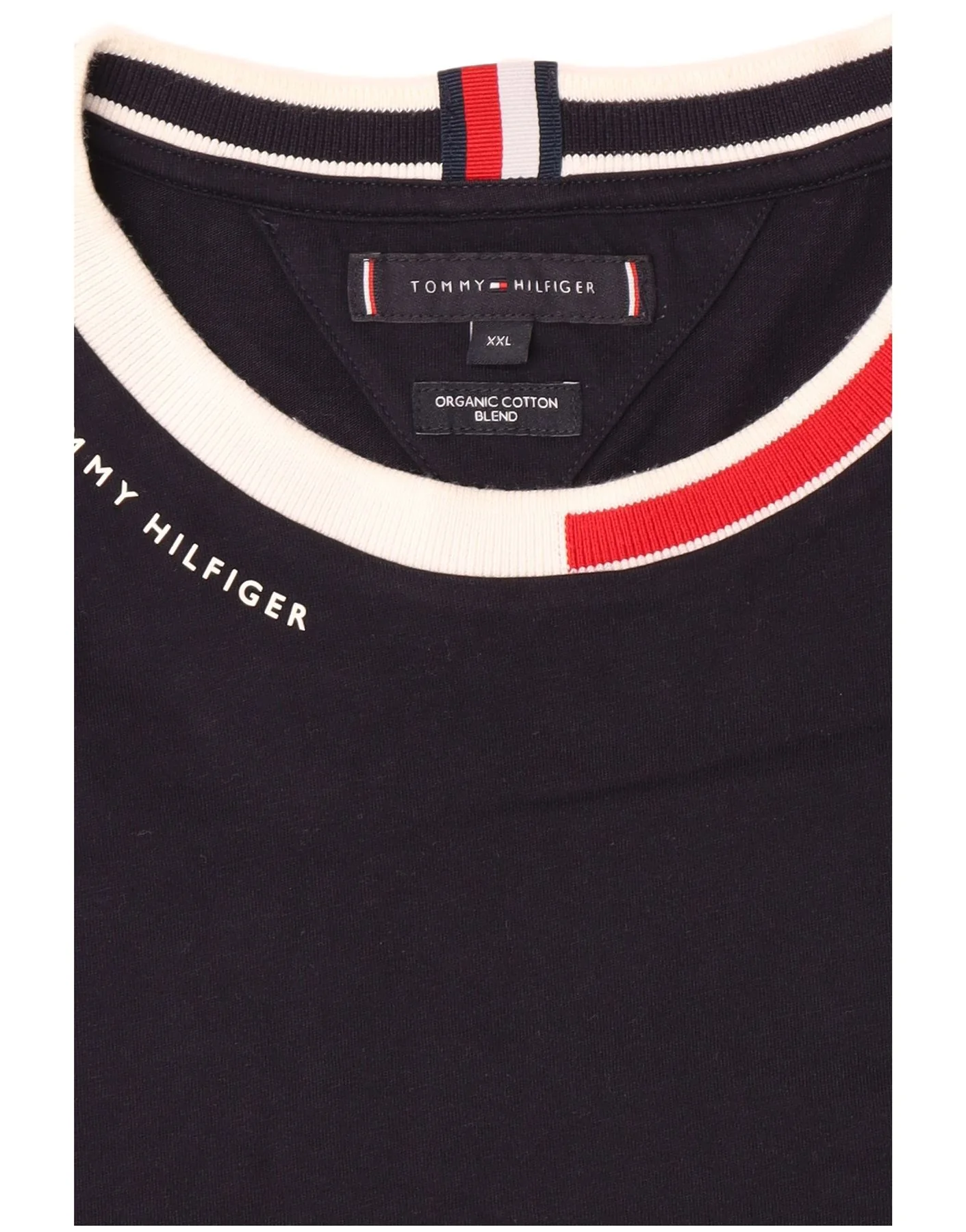 Tommy Hilfiger Mens T-Shirt Top 2XL Navy Blue - Image 3