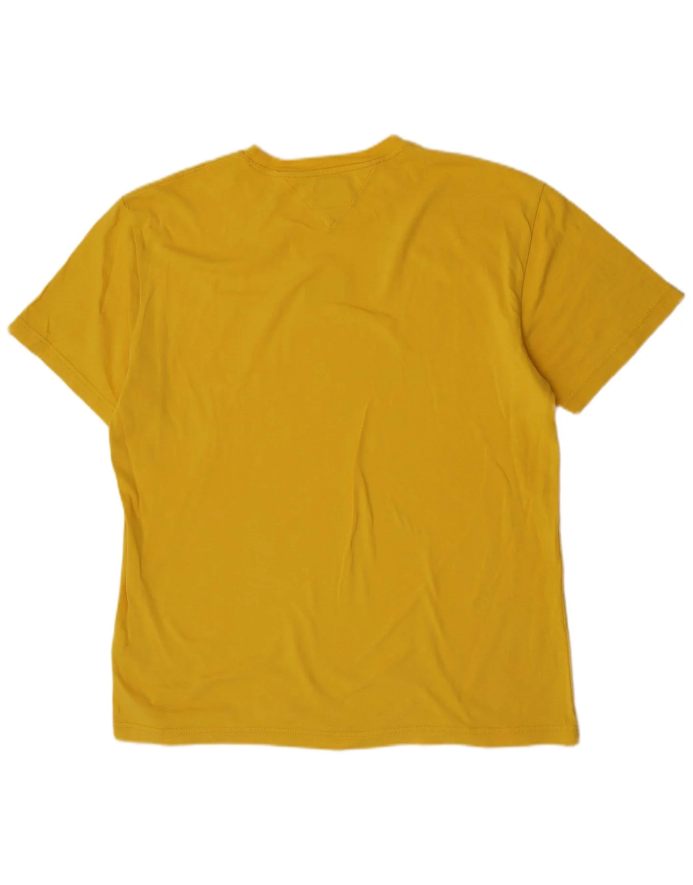 Tommy Hilfiger Mens T-Shirt Top 2XL Yellow Cotton - Image 2