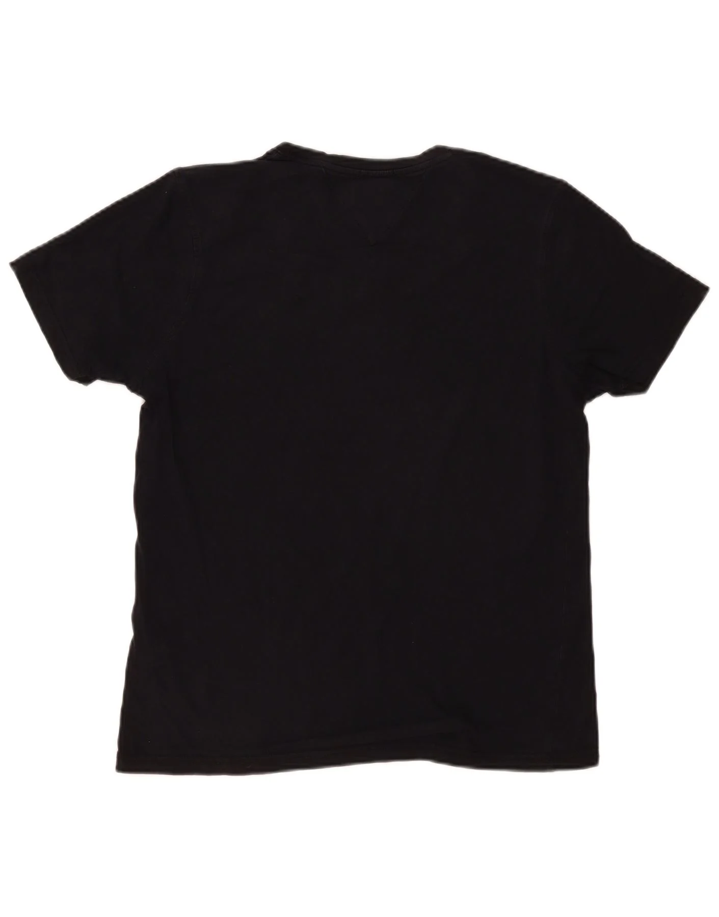 Tommy Hilfiger Mens T-Shirt Top Large Black Cotton - Image 2