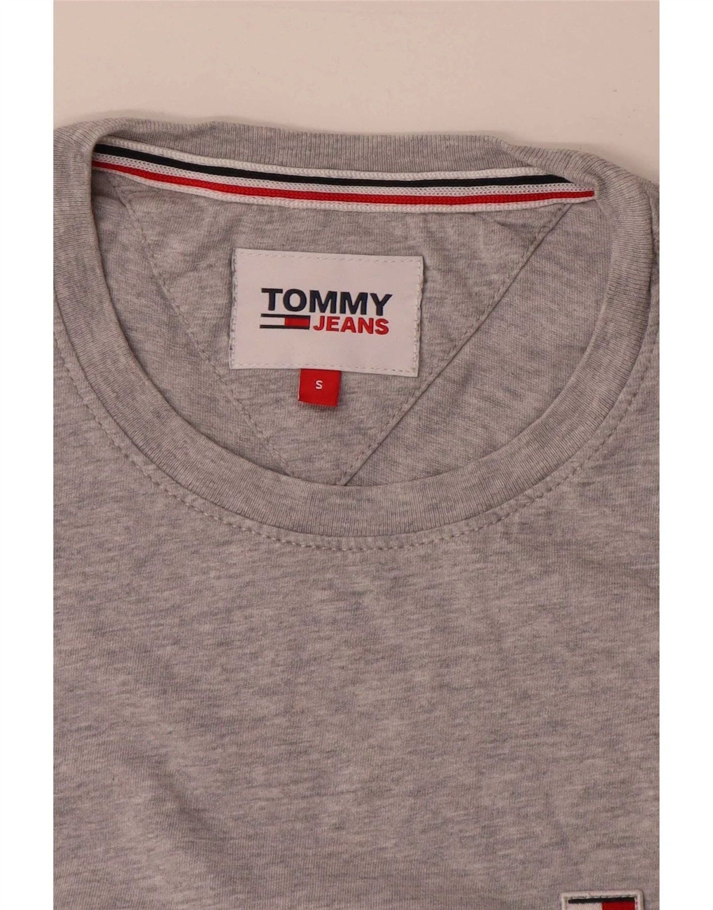 Tommy Hilfiger Mens T-Shirt Top Small Grey - Image 4