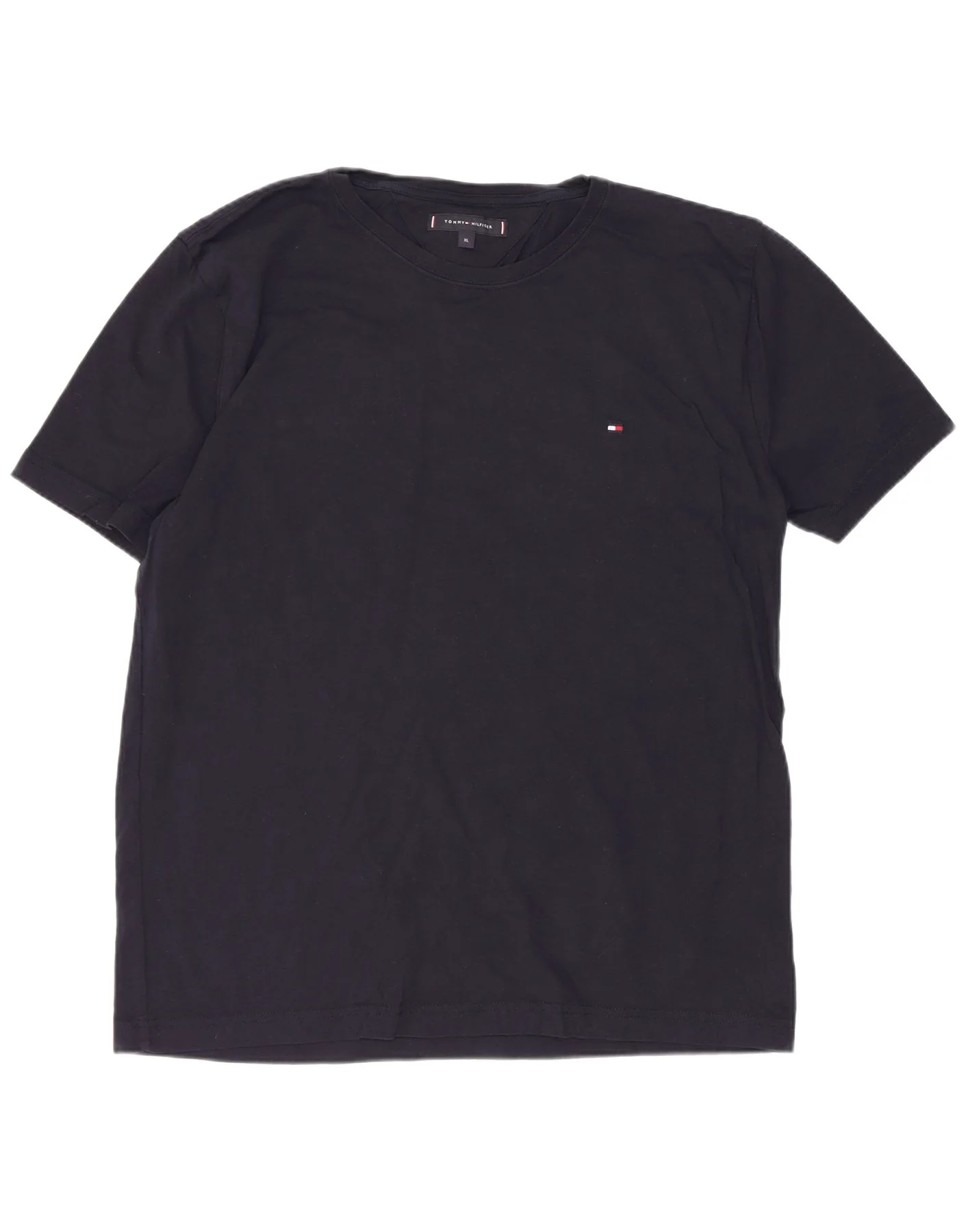 Tommy Hilfiger Mens T-Shirt Top XL Navy Blue Cotton