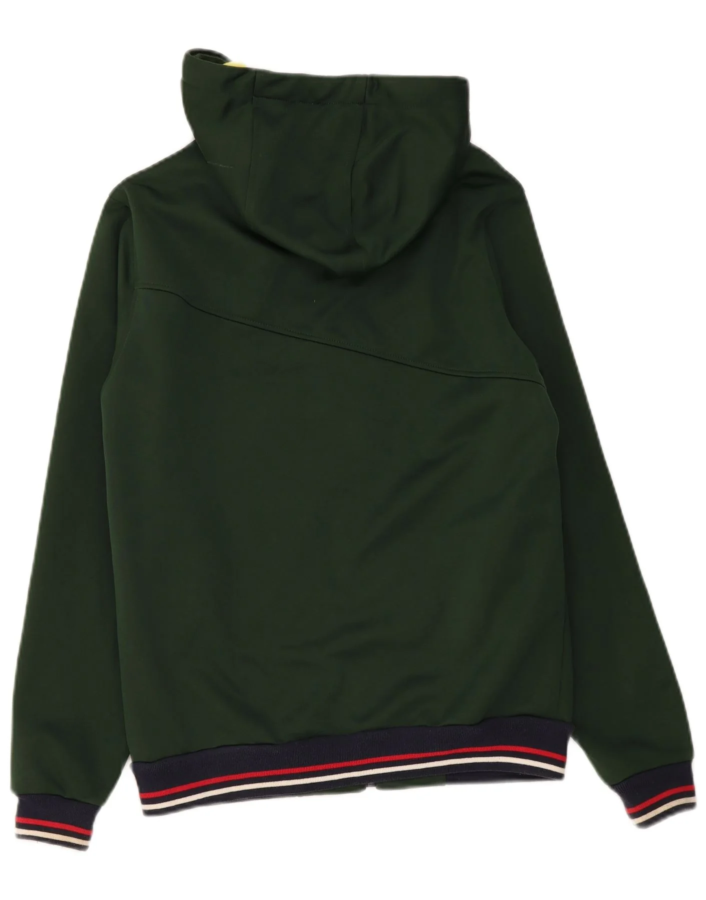 Tommy Hilfiger Mens Zip Hoodie Sweater Medium Green Polyester - Image 2