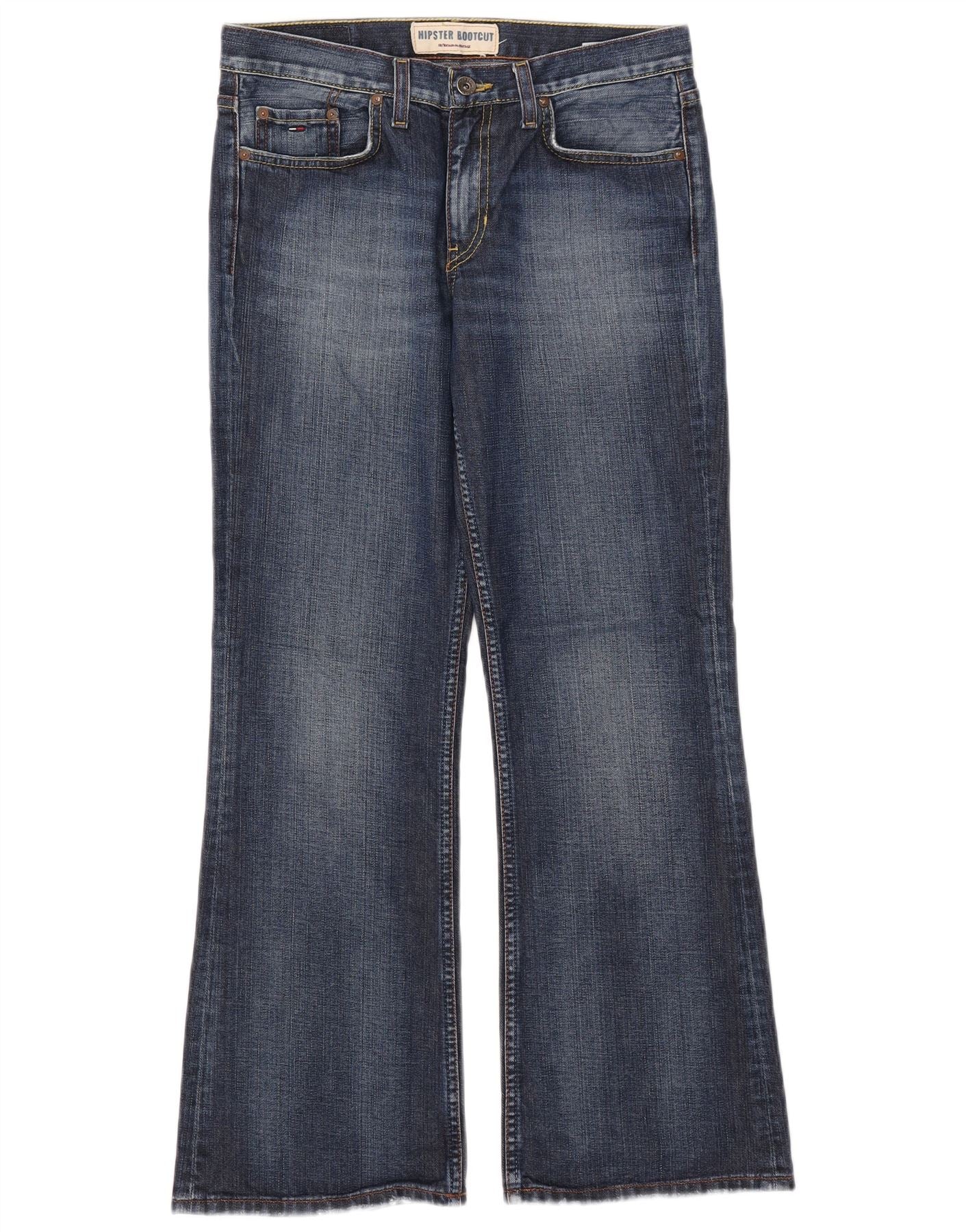 Tommy Hilfiger Womens Bootcut Jeans W29 L30 Blue Cotton