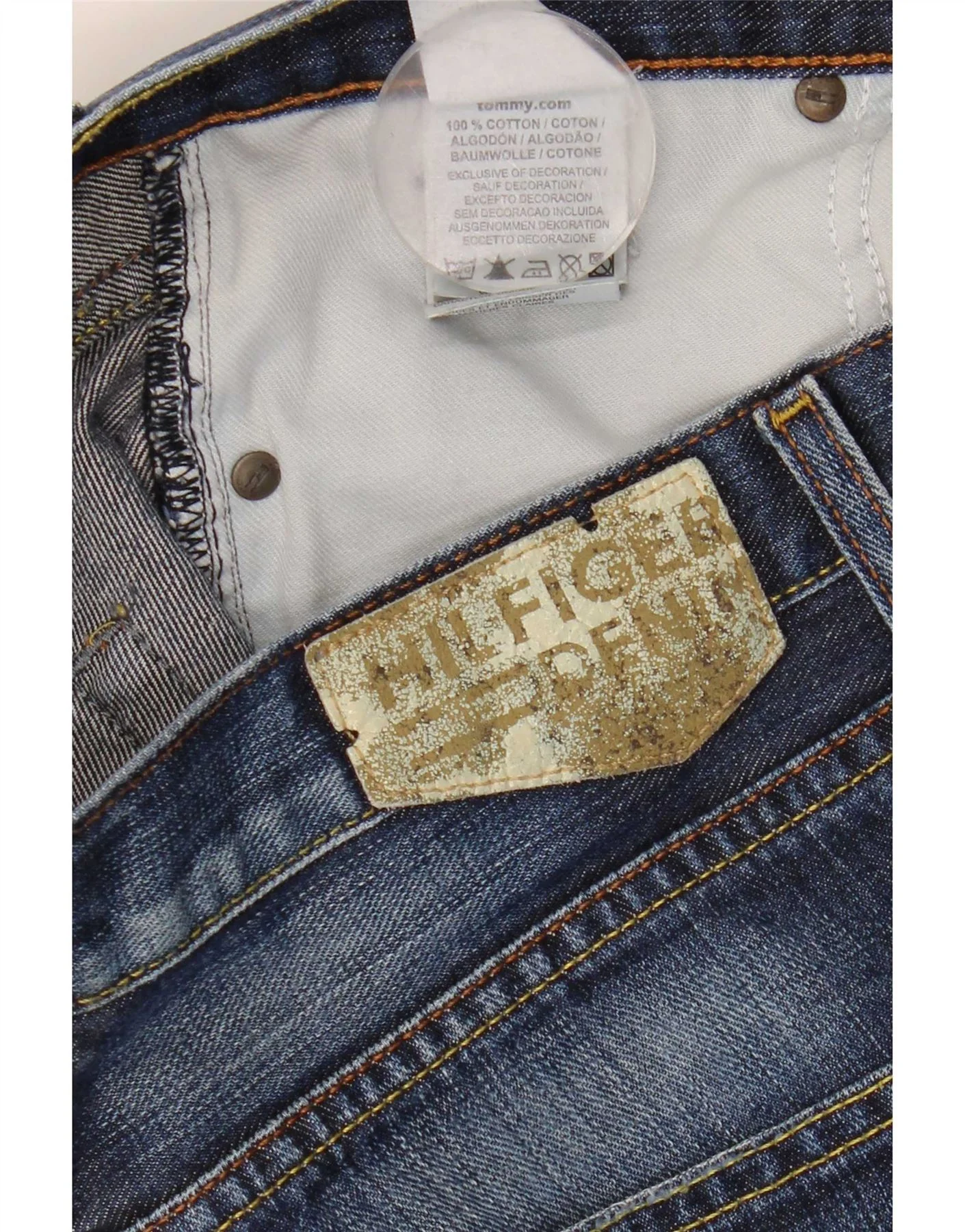 Tommy Hilfiger Womens Bootcut Jeans W29 L30 Blue Cotton - Image 4