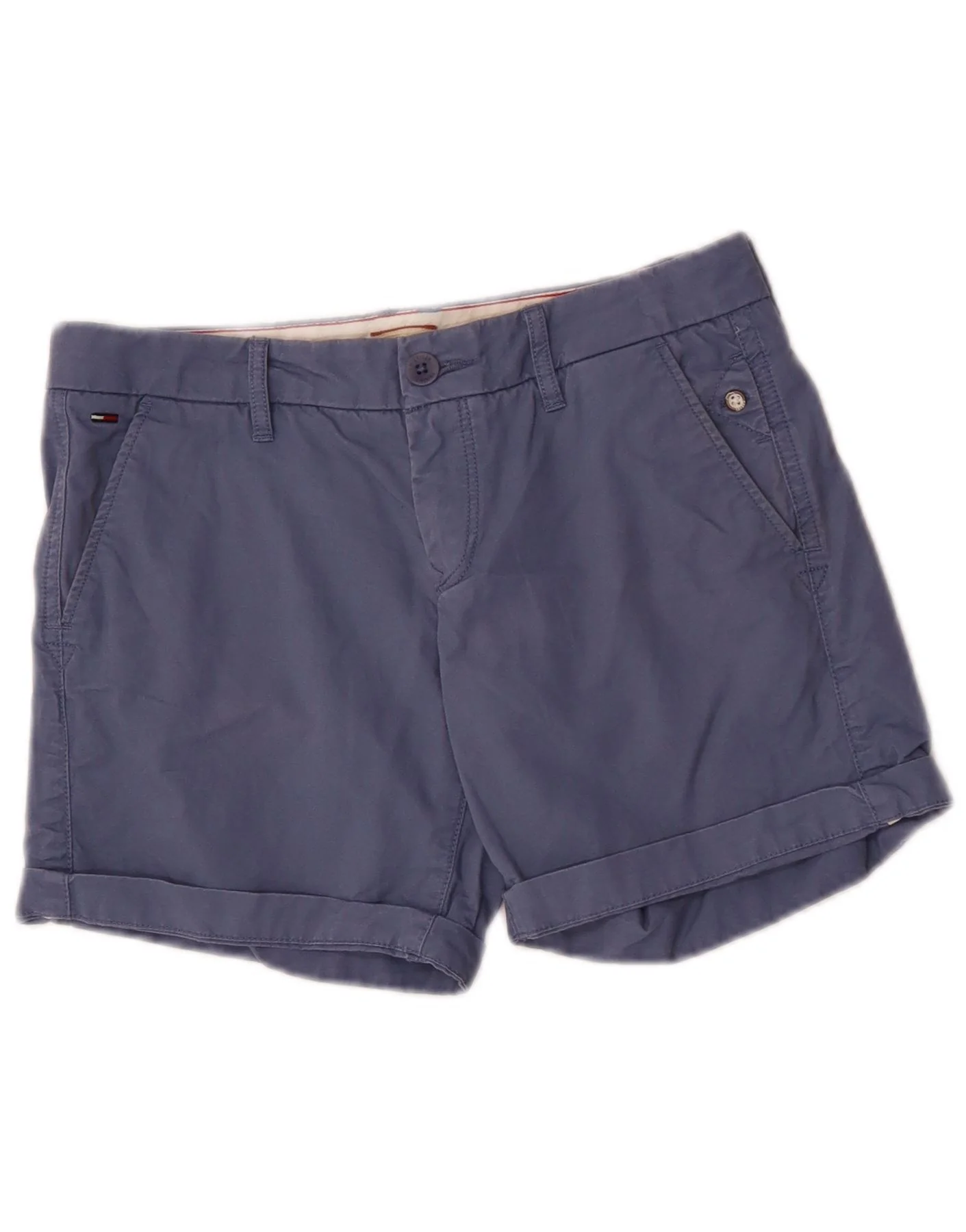 Tommy Hilfiger Womens Chino Shorts W26 XS Blue Cotton