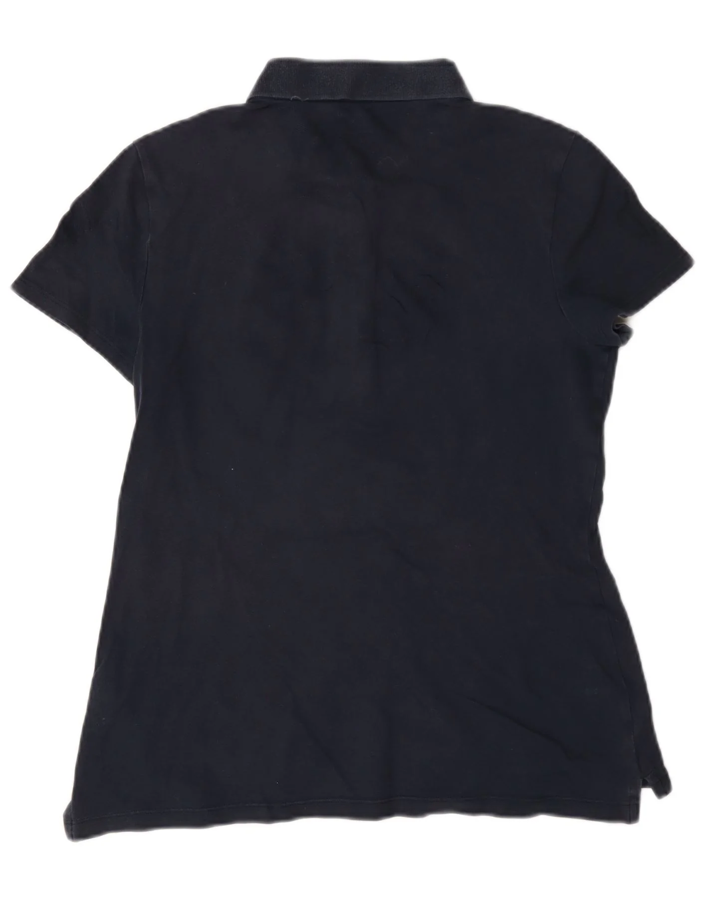 Tommy Hilfiger Womens Classic Fit Polo Shirt UK 14 Medium Navy Blue - Image 2
