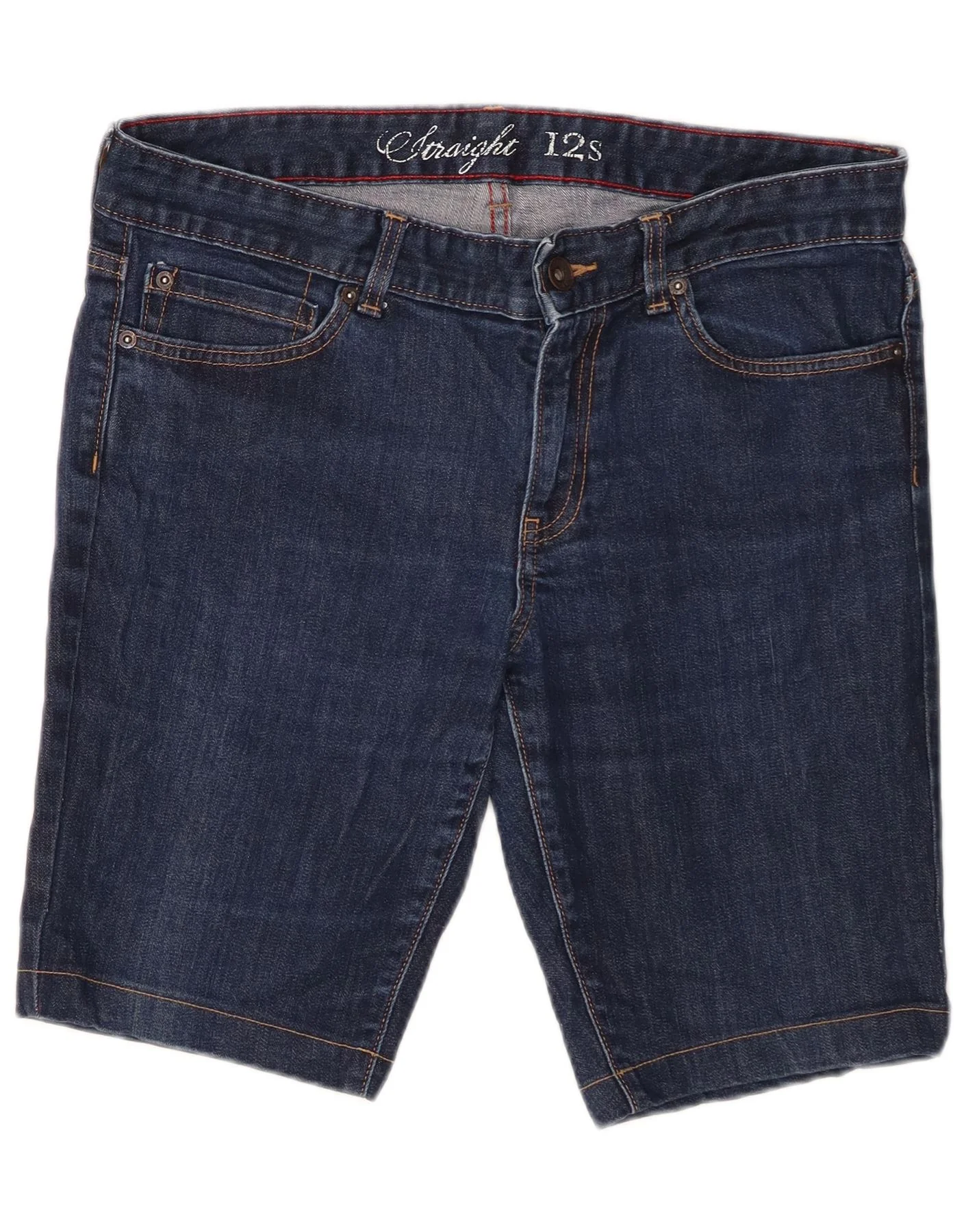 Tommy Hilfiger Womens Denim Shorts US 12 Large W34 Navy Blue