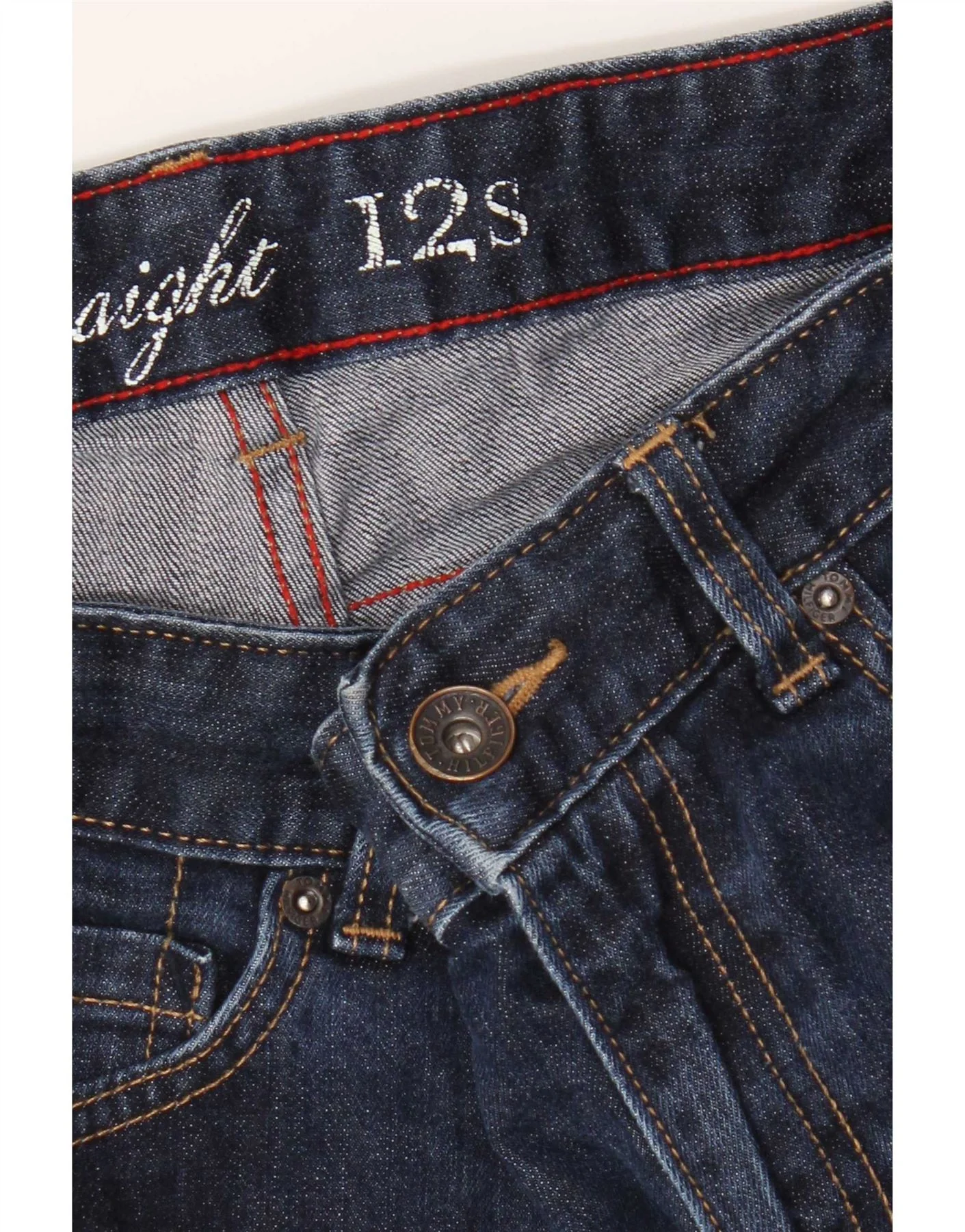 Tommy Hilfiger Womens Denim Shorts US 12 Large W34 Navy Blue - Image 3