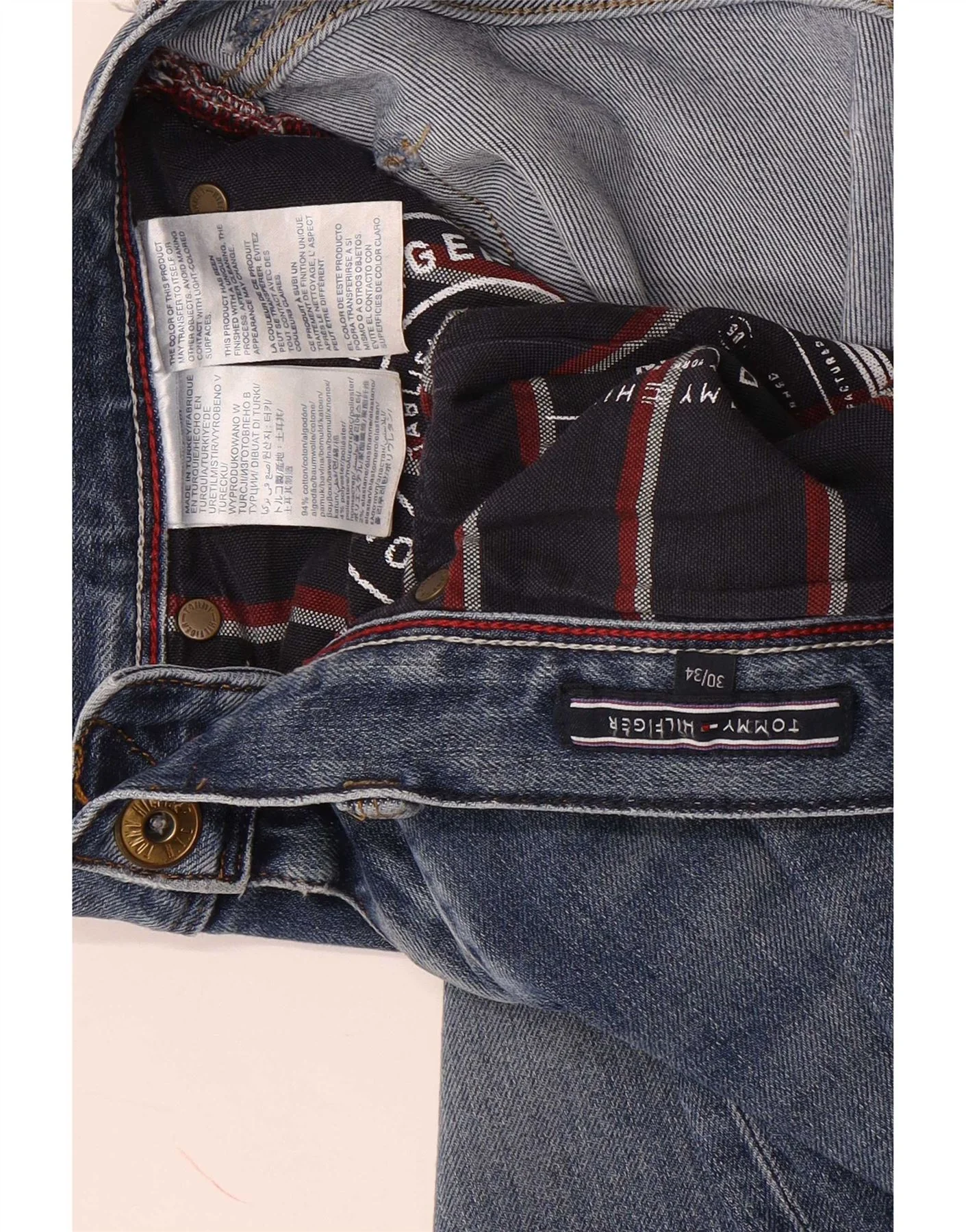 Tommy Hilfiger Womens Denton Straight Jeans W30 L34 Blue Cotton - Image 5