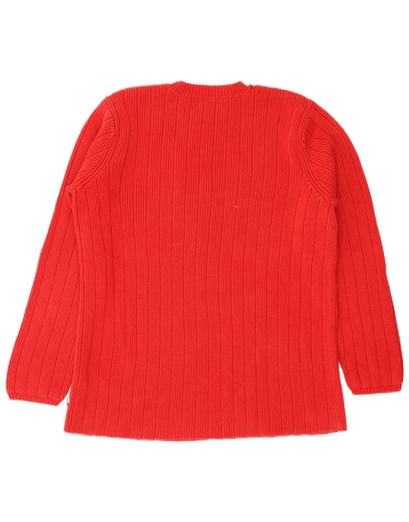 Tommy Hilfiger Womens Graphic Crew Neck Jumper Sweater UK 14 Medium Red - Image 2