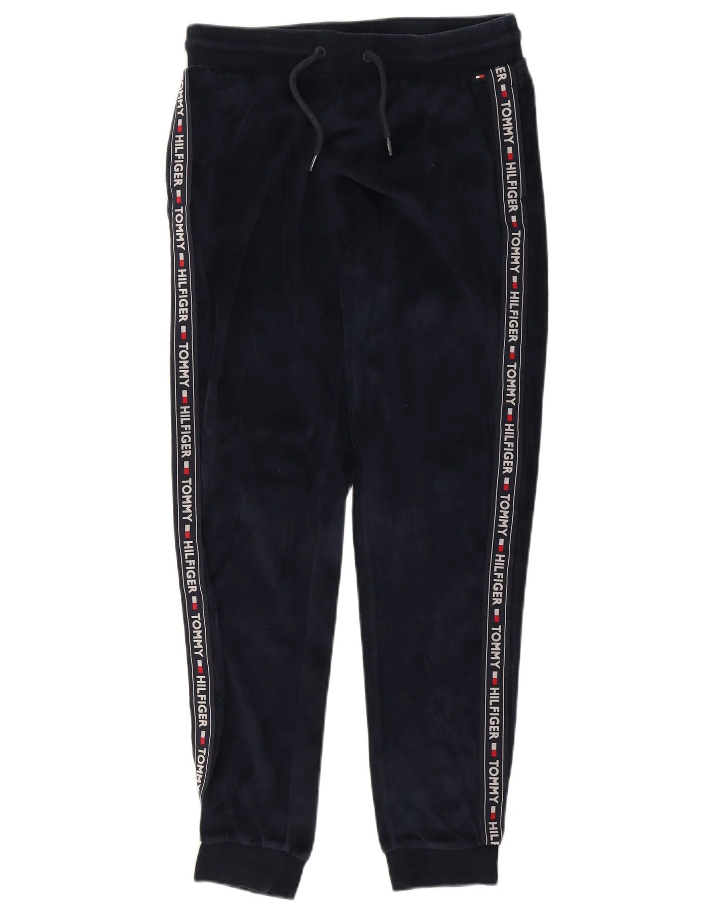 Tommy Hilfiger Womens Graphic Tracksuit Trousers Joggers UK 12 Medium Navy