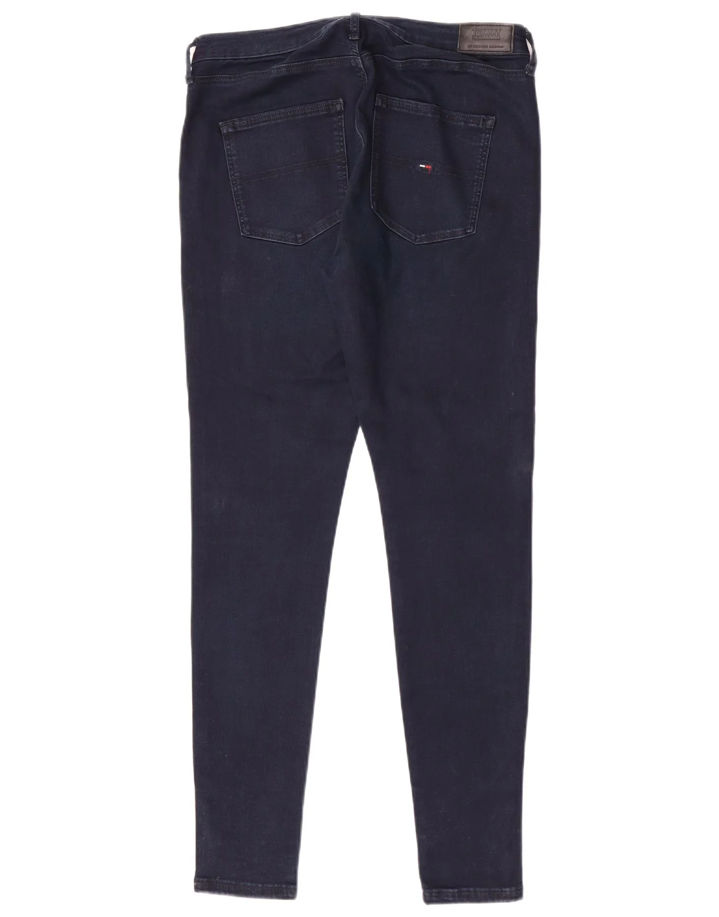 Tommy Hilfiger Womens High Waist Skinny Jeans W31 L32 Navy Blue Cotton - Image 2
