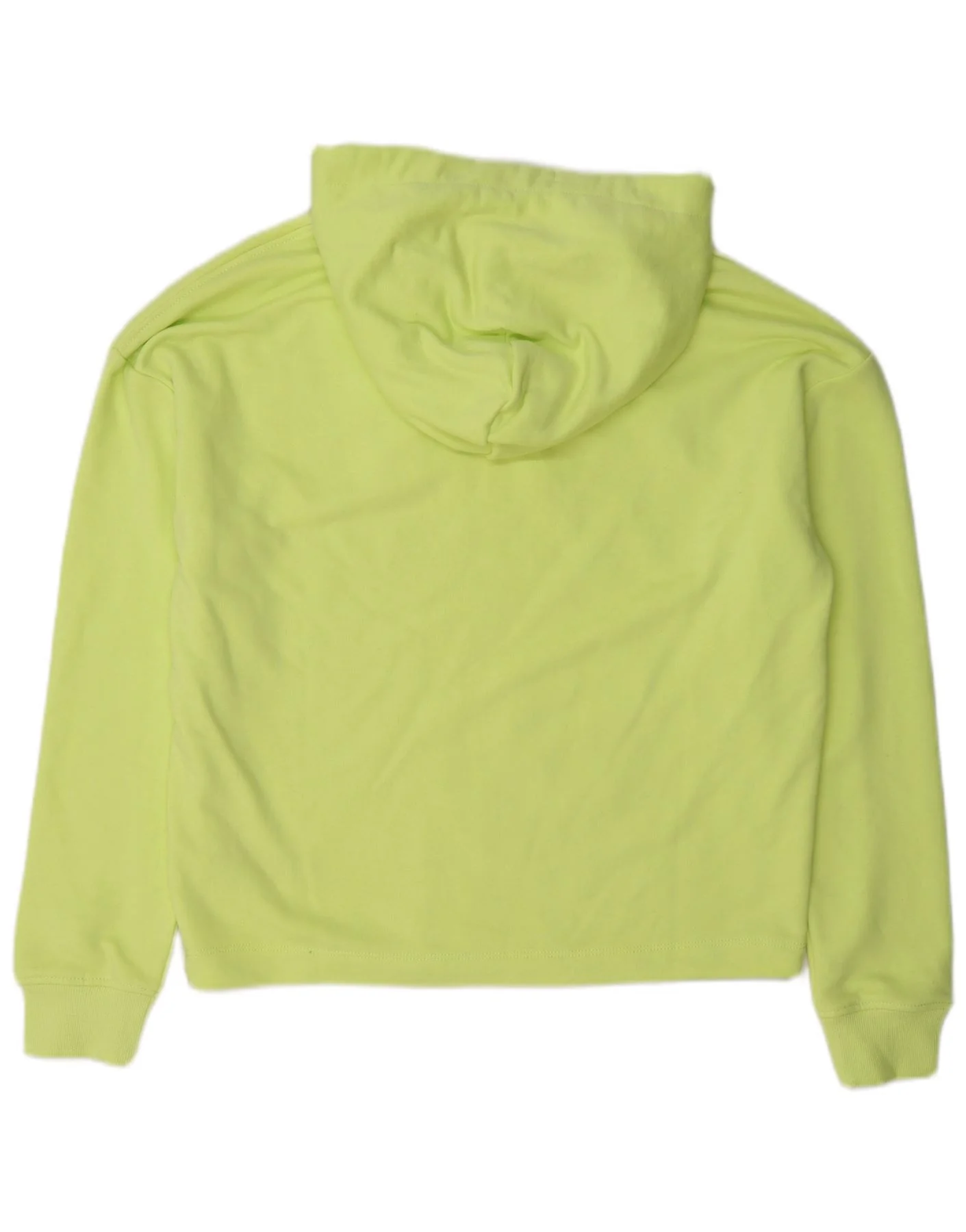 Tommy Hilfiger Womens Hoodie Jumper UK 14 Medium Green Cotton - Image 2