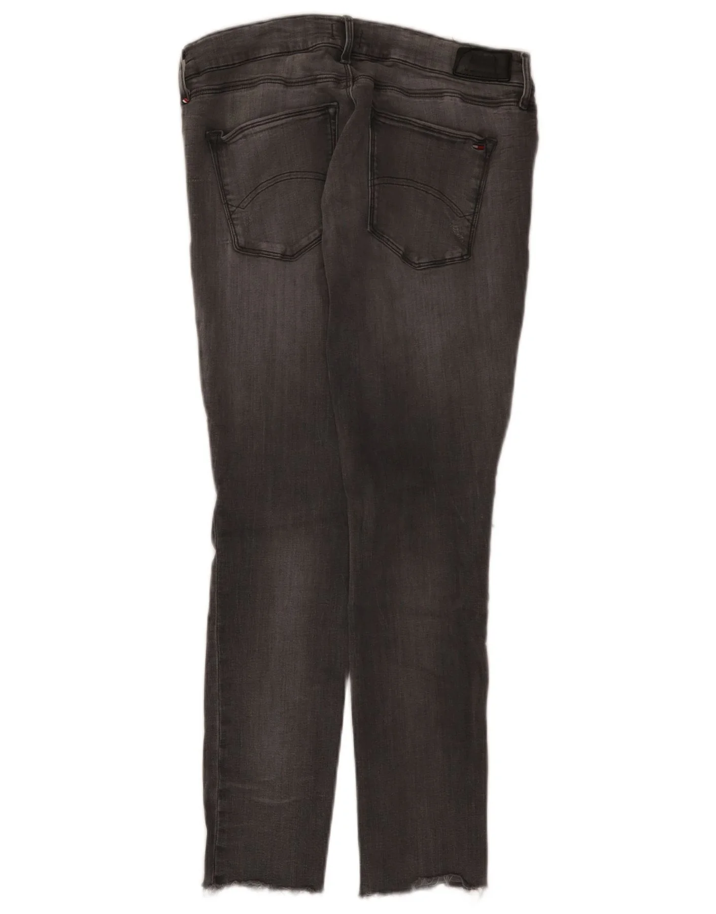 Tommy Hilfiger Womens Mid Rise Distressed Slim Jeans W31 L27 Grey Cotton - Image 2