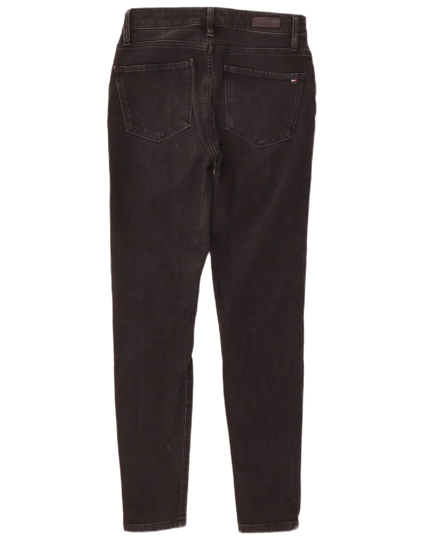 Tommy Hilfiger Womens Skinny Jeans W27 L28 Black Cotton - Image 2