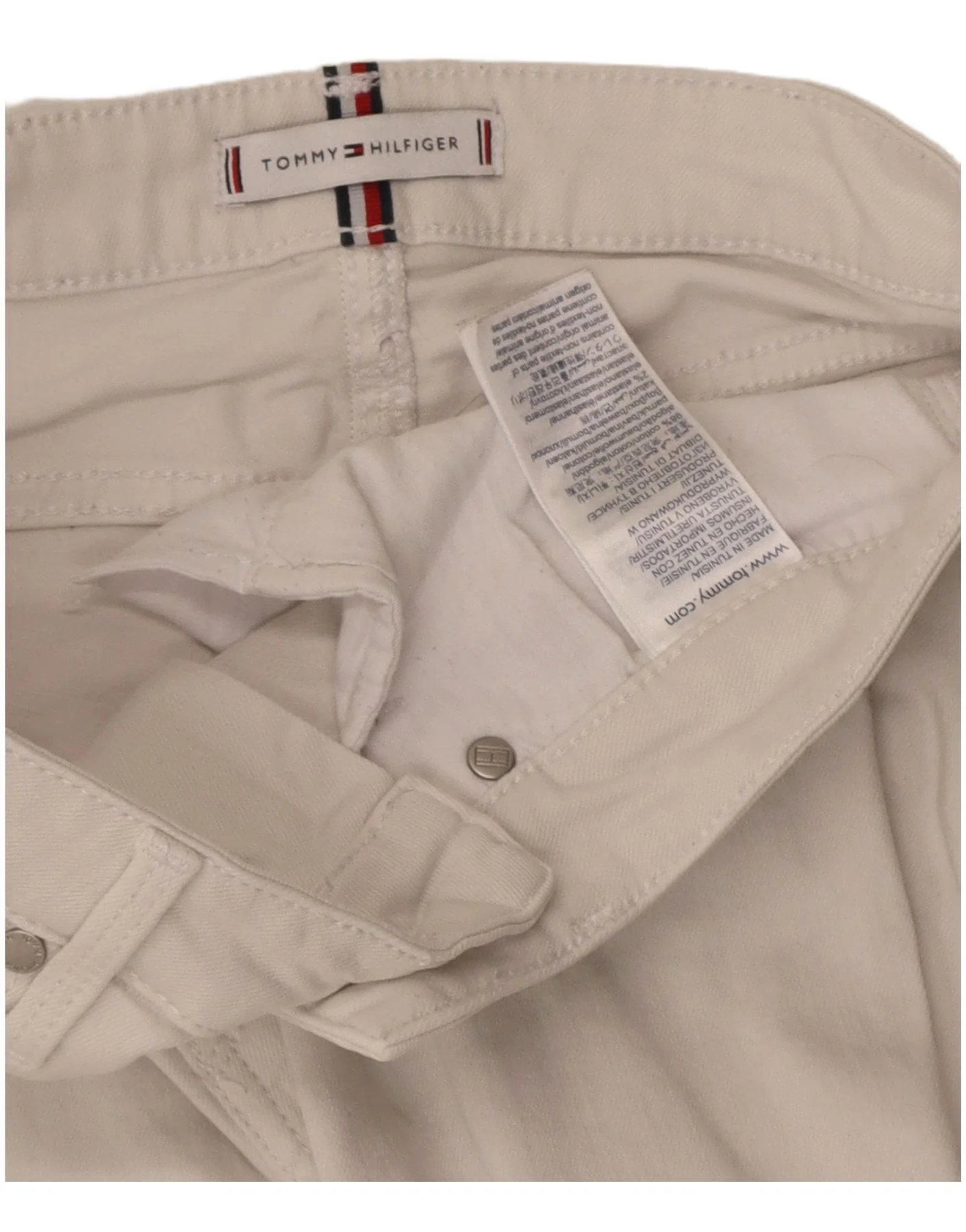 Tommy Hilfiger Womens Skinny Jeans W28 L27 White Cotton - Image 3