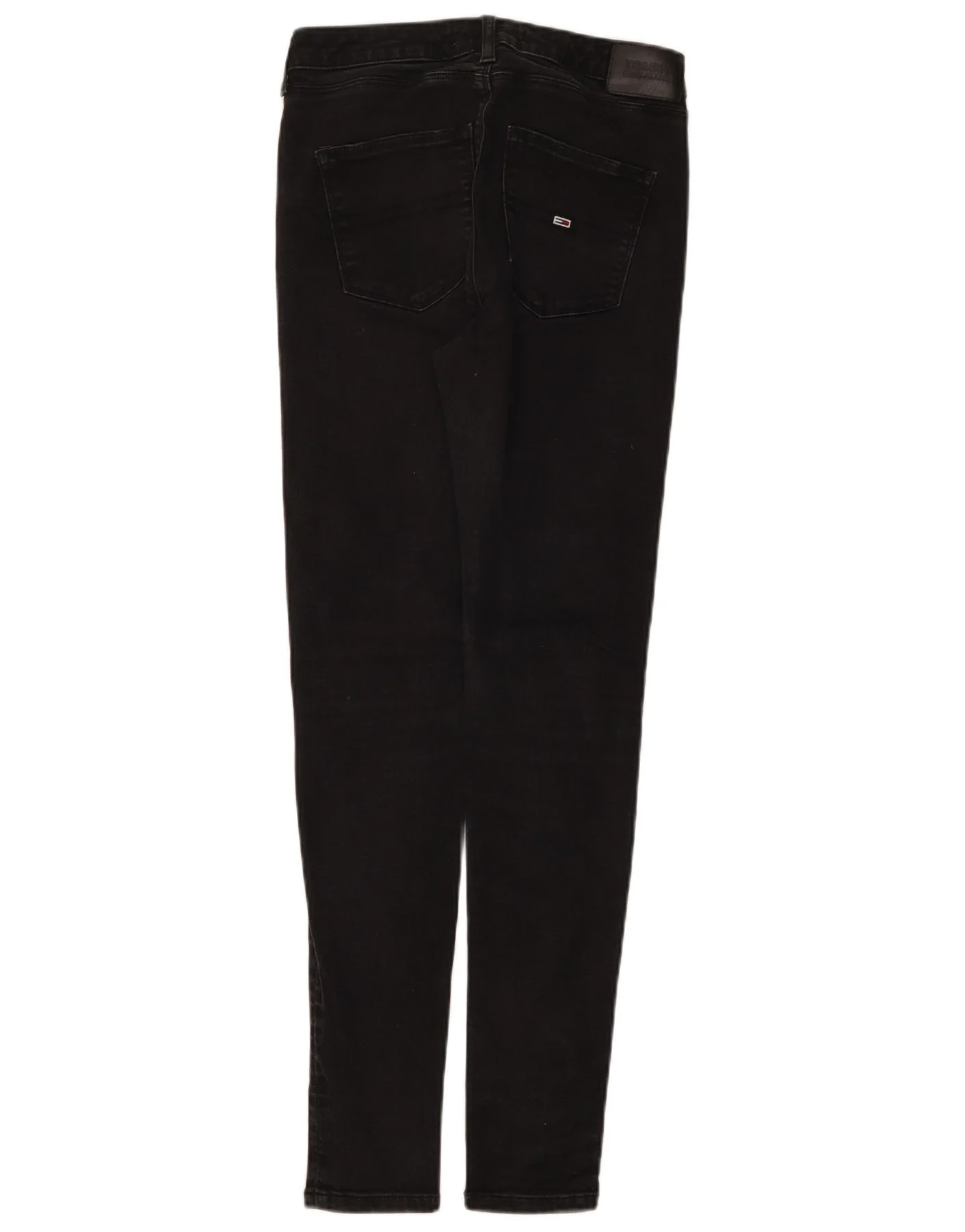 Tommy Hilfiger Womens Skinny Jeans W28 L32 Black Cotton - Image 2