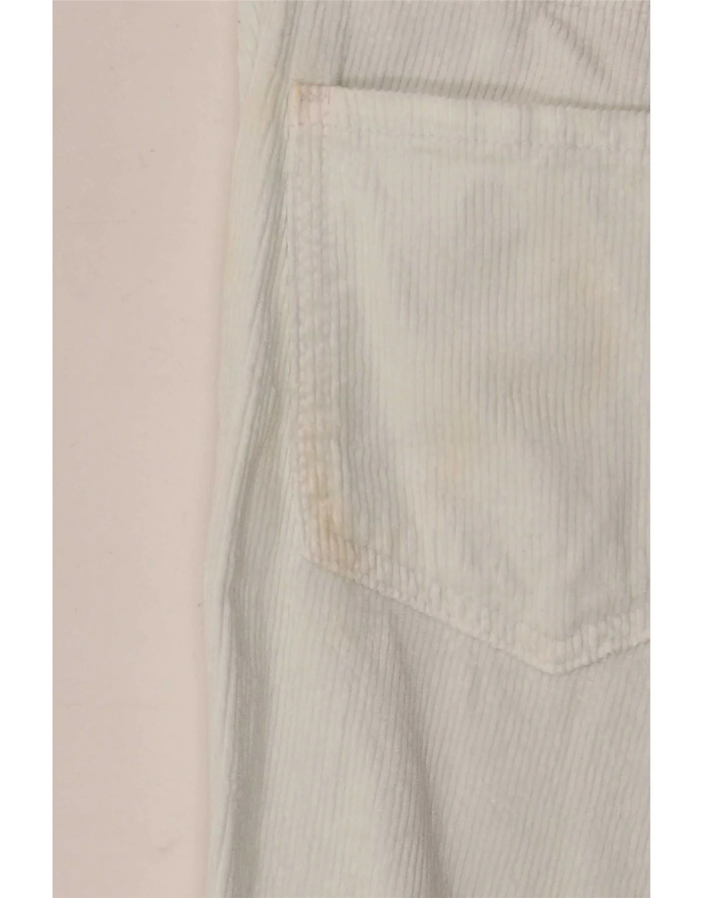 Tommy Hilfiger Womens Slim Corduroy Trousers W30 L30 White Cotton - Image 4