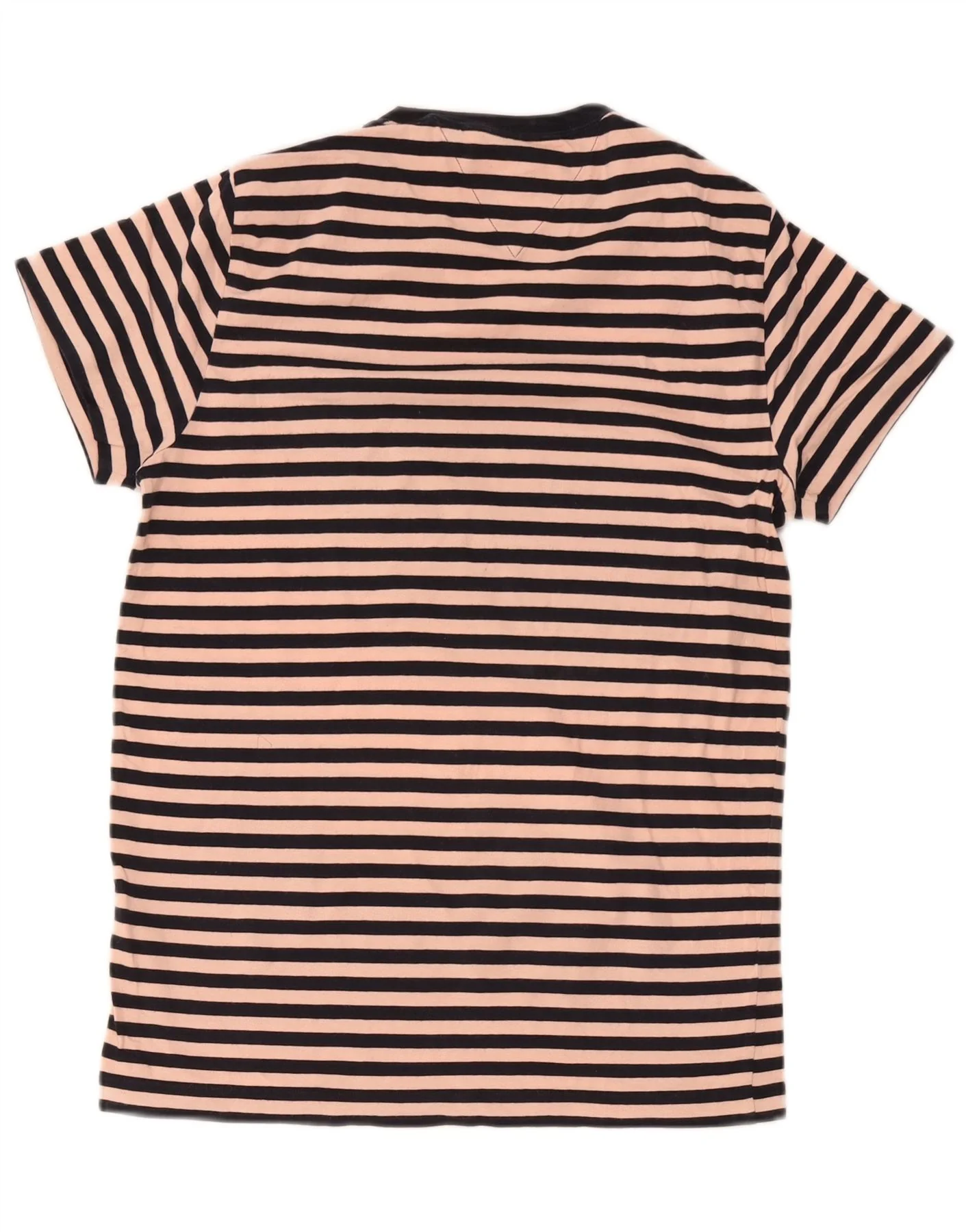Tommy Hilfiger Womens Slim Fit T-Shirt Dress UK 10 Small Pink Striped - Image 2