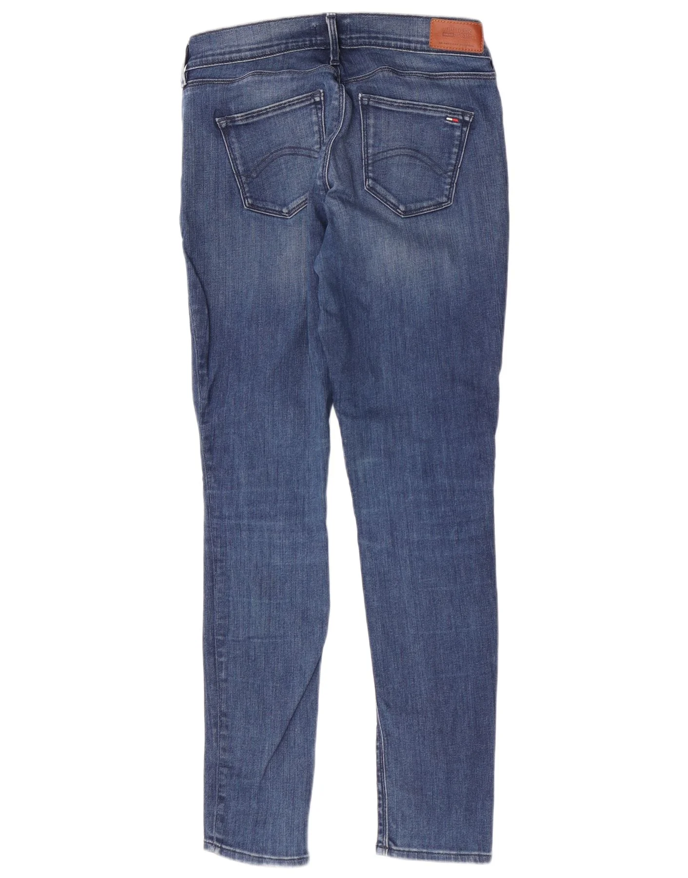 Tommy Hilfiger Womens Slim Jeans W28 L30 Blue Cotton - Image 2
