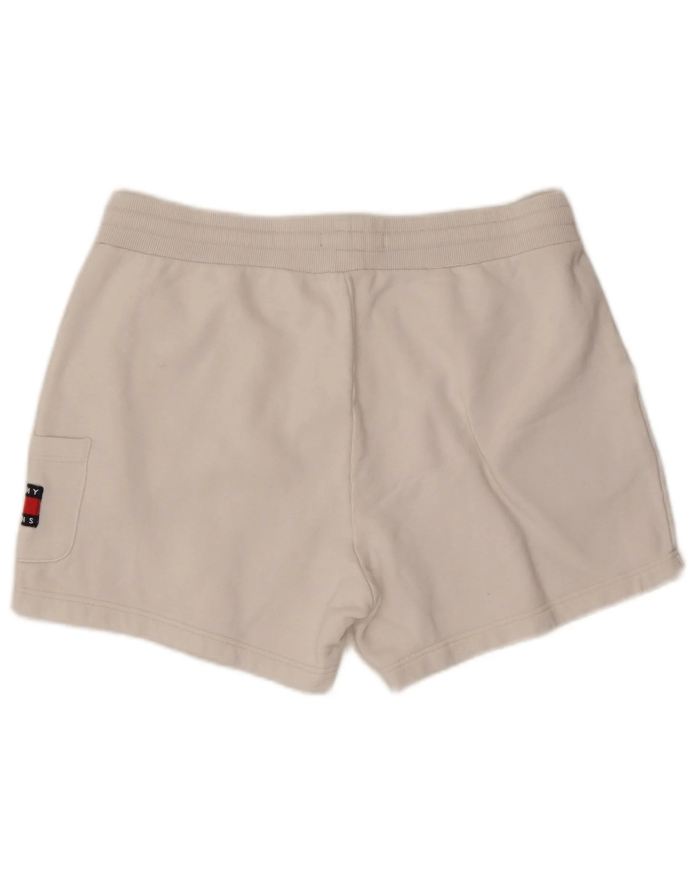 Tommy Hilfiger Womens Sport Shorts UK 16 Large White Cotton - Image 2
