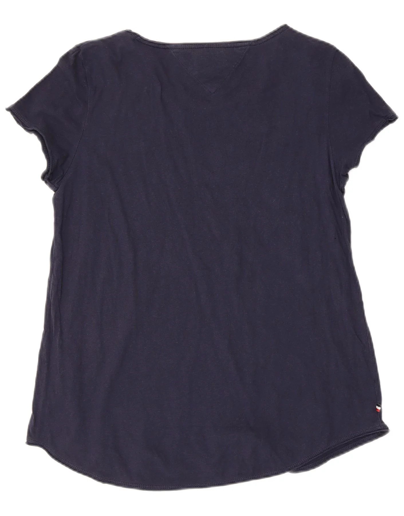 Tommy Hilfiger Womens T-Shirt Top UK 12 Medium Navy Blue - Image 2