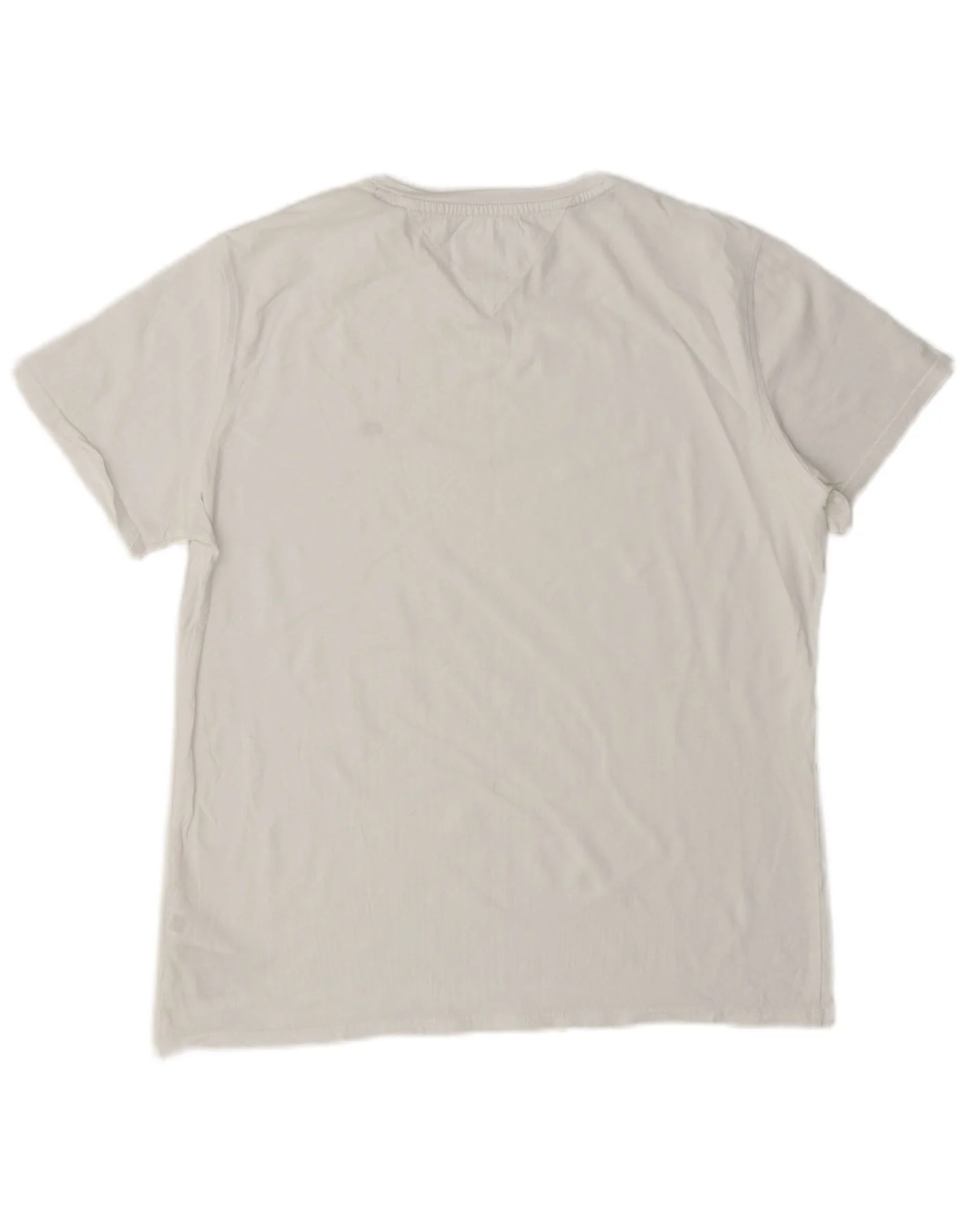 Tommy Hilfiger Womens T-Shirt Top UK 16 Large White Cotton - Image 2