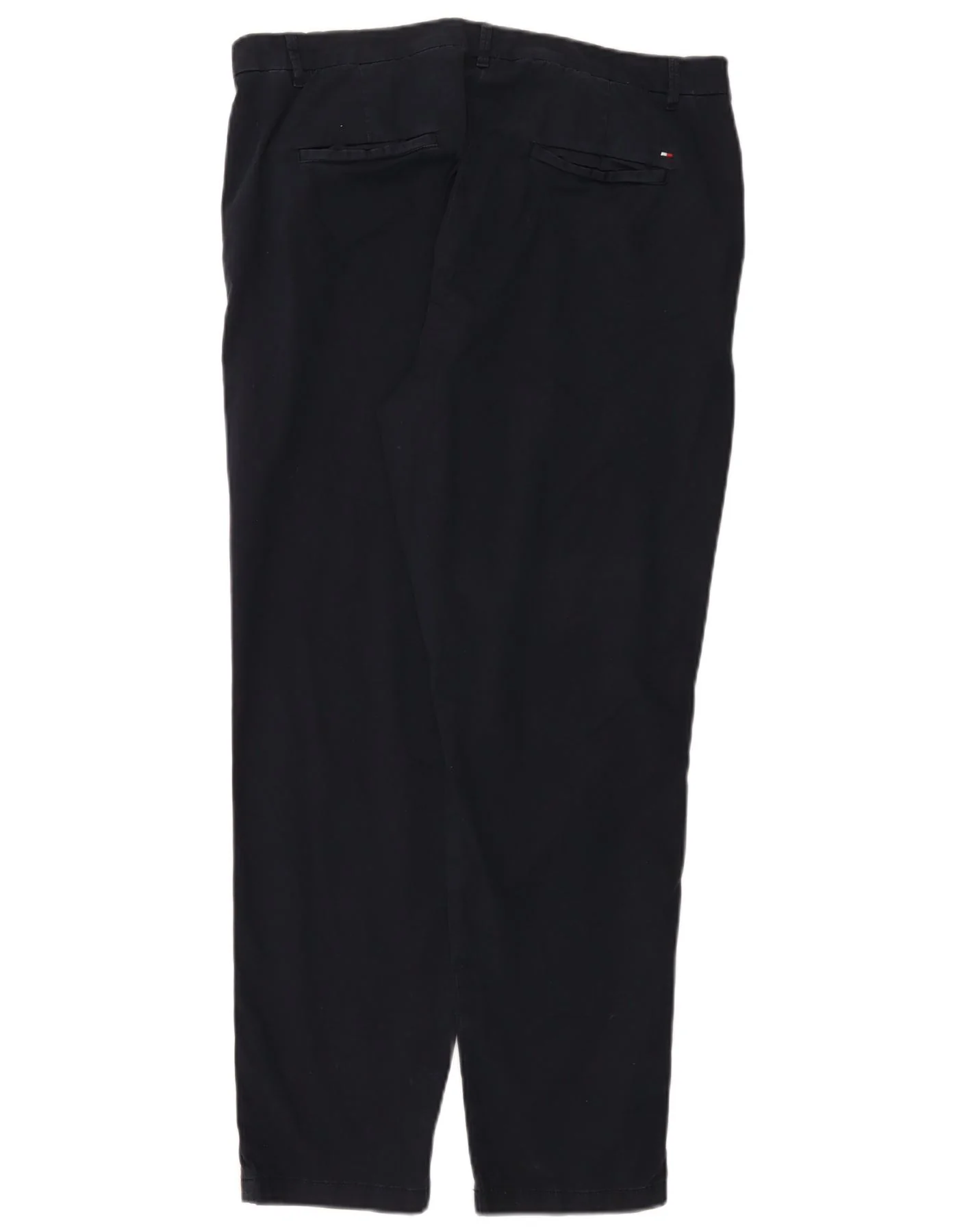 Tommy Hilfiger Womens Tapered Chino Trousers UK 16 Large W36 L29 Navy Blue - Image 2