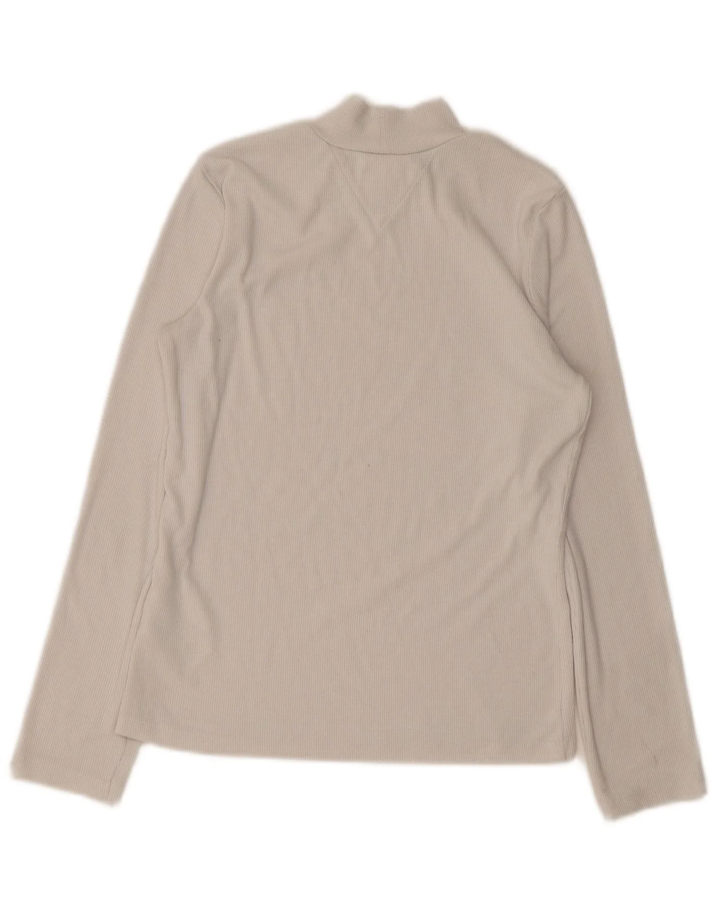 Tommy Hilfiger Womens Top Long Sleeve UK 12 Medium White Polyester - Image 2