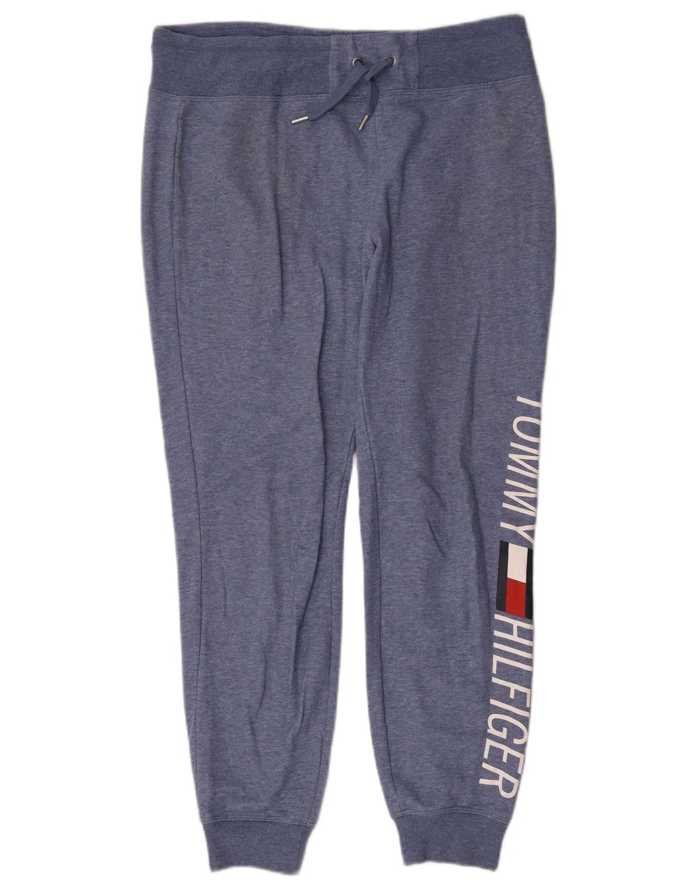 Tommy Hilfiger Womens Tracksuit Trousers Joggers UK 14 Large Blue Sports