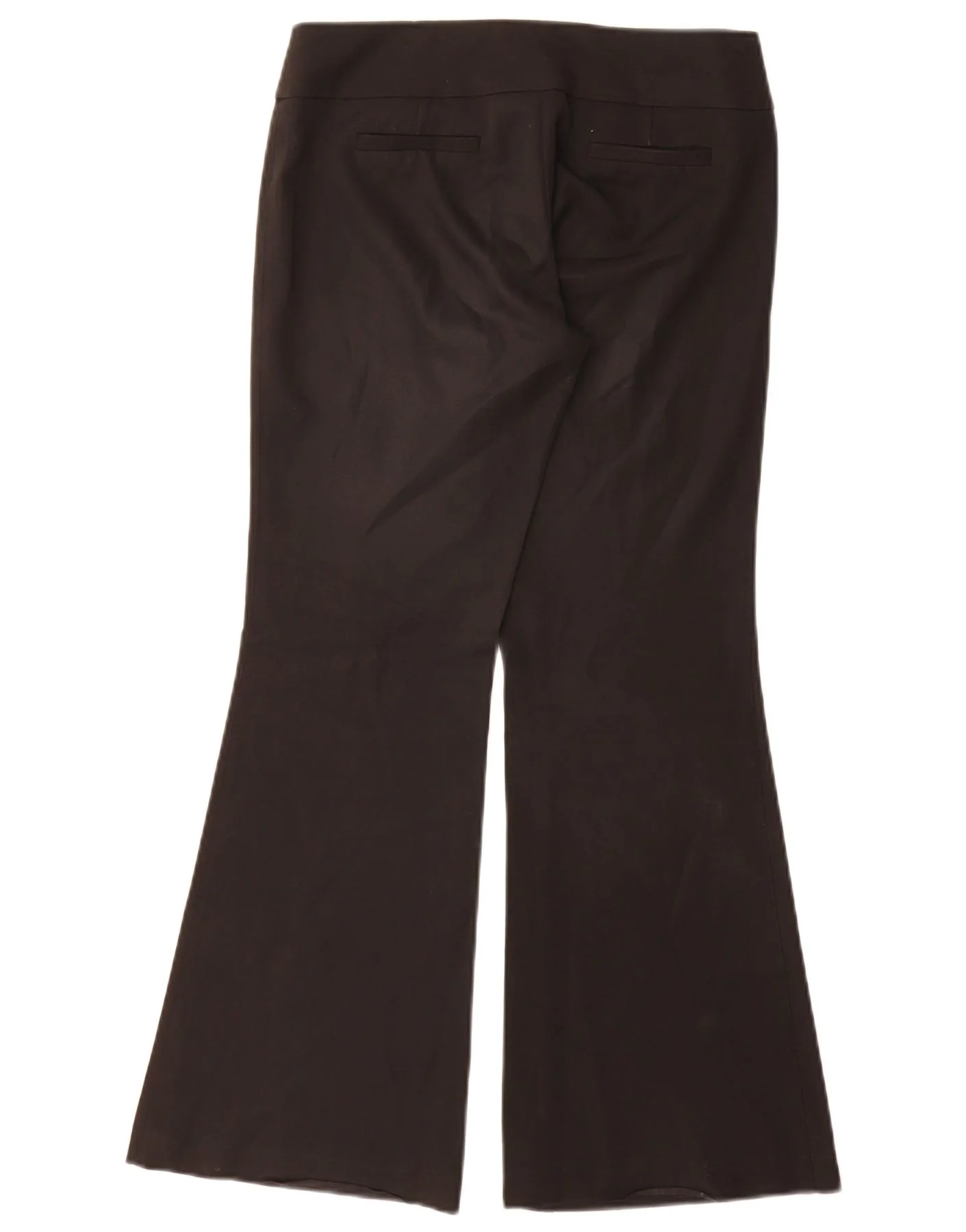 Topshop Womens Petite Flare Suit Trousers UK 8 Small W26 L29 Black - Image 2