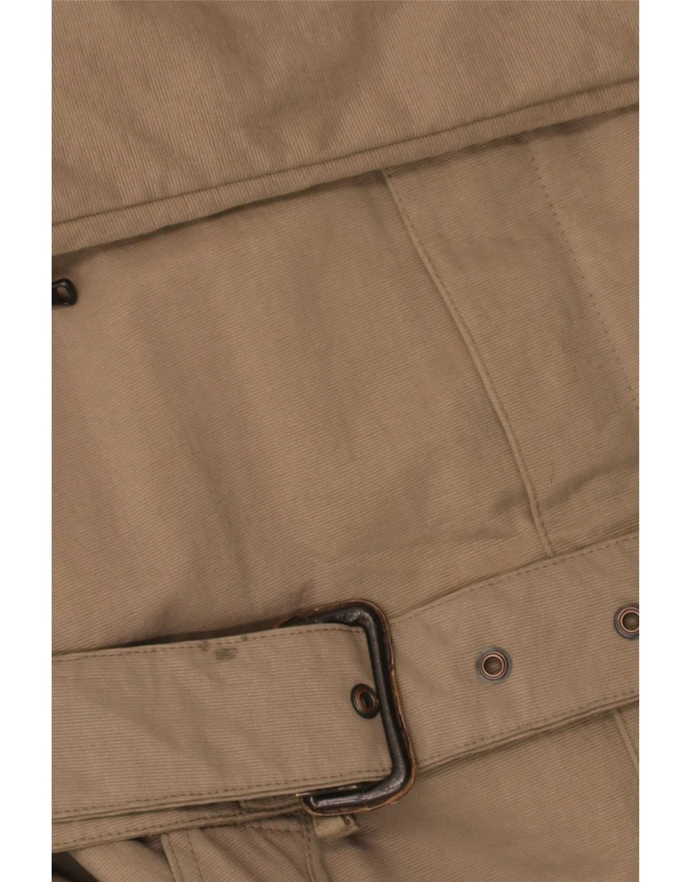Trussardi Jeans Mens Trench Coat IT 50 Large Khaki - Image 3