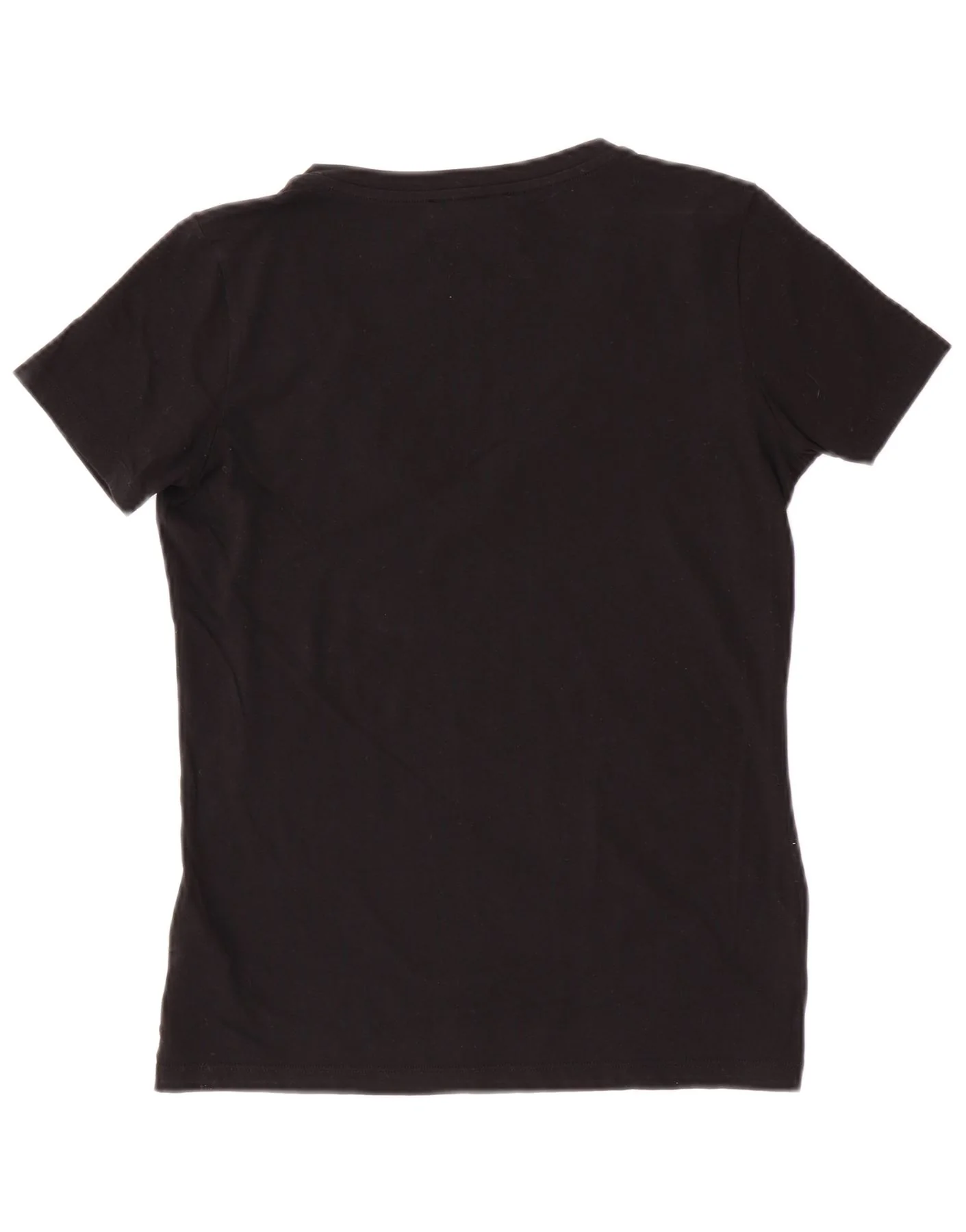 Trussardi Jeans Womens Graphic T-Shirt Top UK 12 Medium Black Cotton - Image 2
