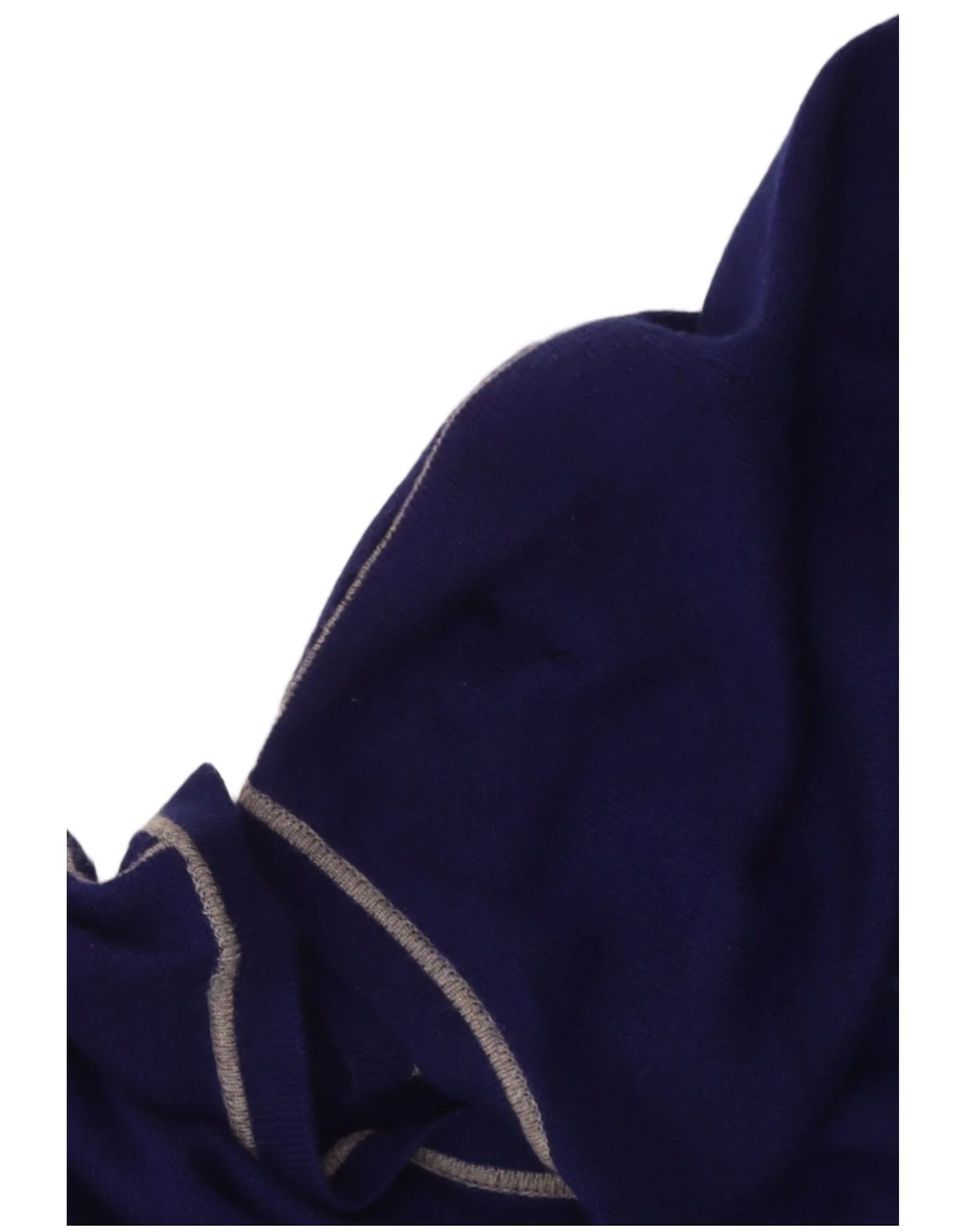 Trussardi Mens Boat Neck Jumper Sweater XL Navy Blue Cashmere - Image 3