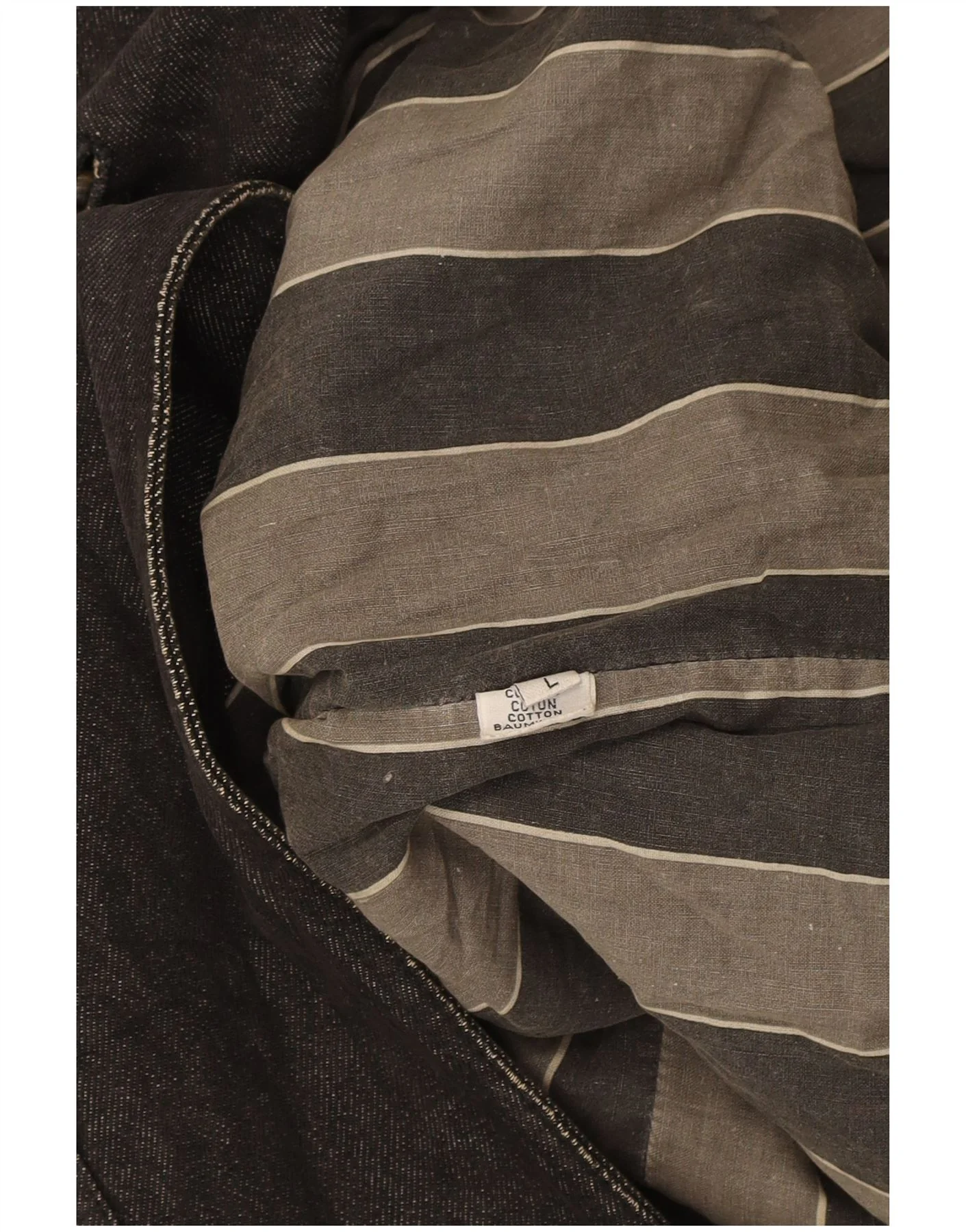 Trussardi Mens Denim Coat UK 40 Large Navy Blue Cotton - Image 3