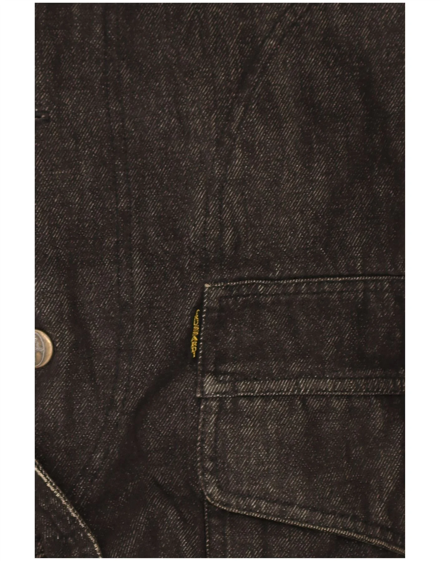 Trussardi Mens Denim Coat UK 40 Large Navy Blue Cotton - Image 4