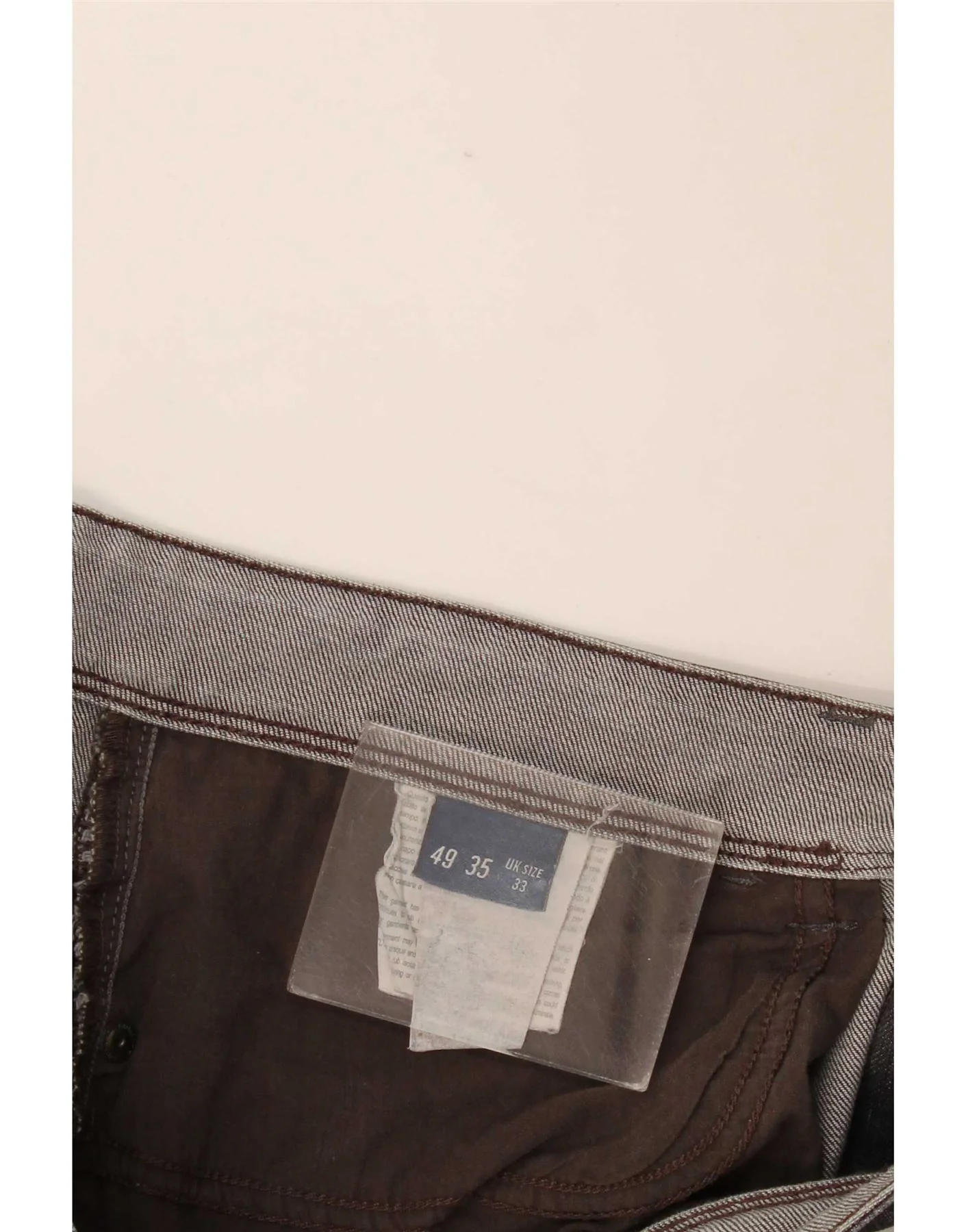 Trussardi Mens Straight Jeans W33 L33 Grey - Image 3