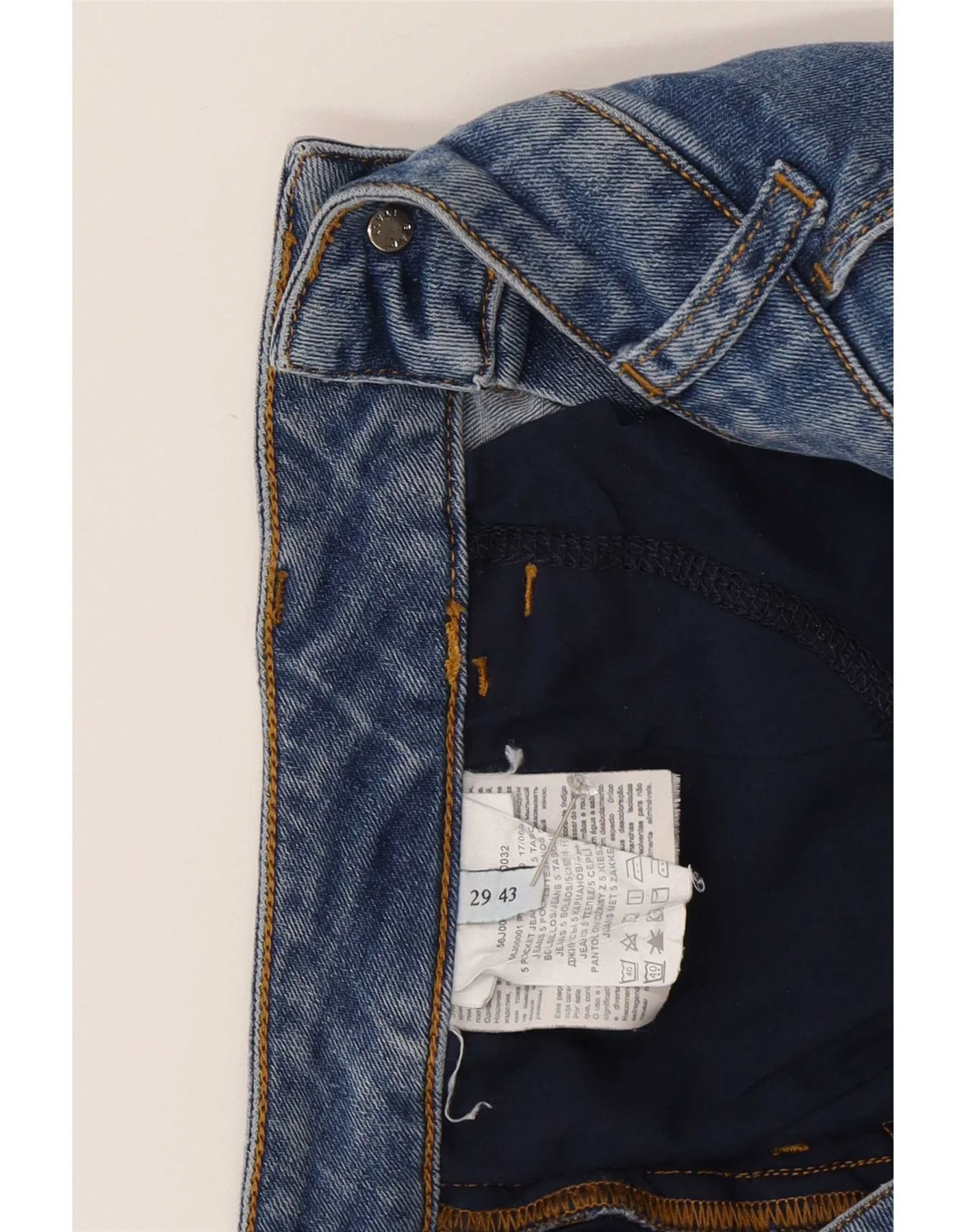 Trussardi Womens Slim Jeans W29 L32 Blue - Image 4