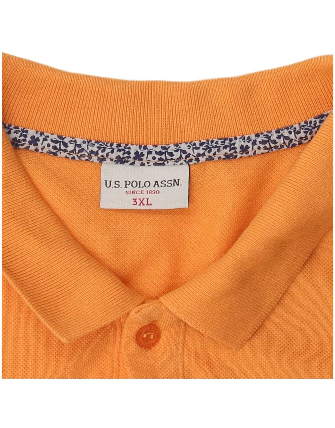 U.S. Polo Assn. Mens Shirt 3XL Orange - Image 4