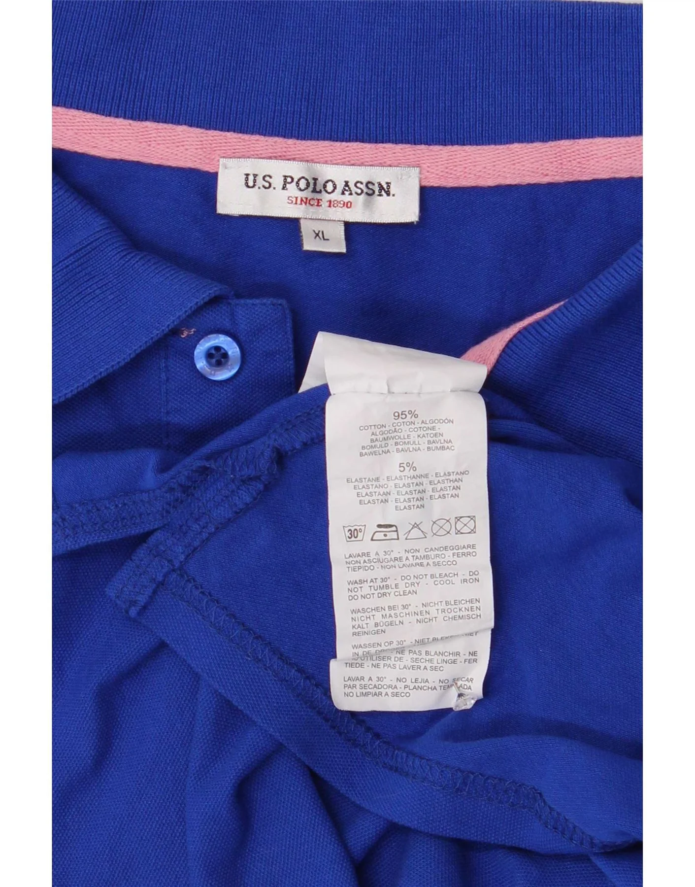 U.S. Polo Assn. Mens Shirt XL Blue Cotton - Image 3