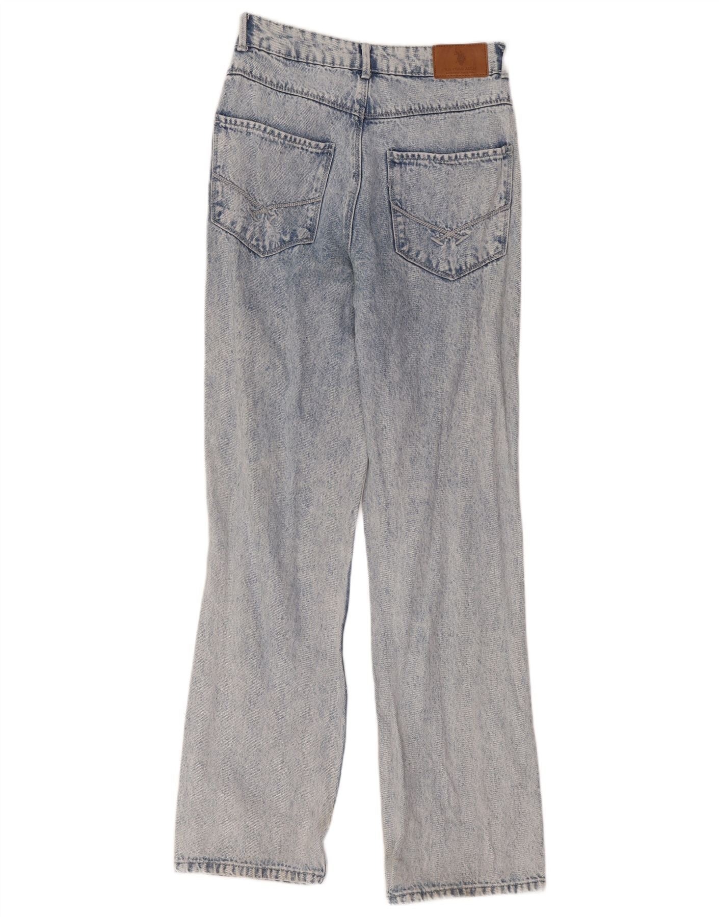 U.S. Polo Assn. Womens High Waist Straight Jeans W28 L30 Blue - Image 2