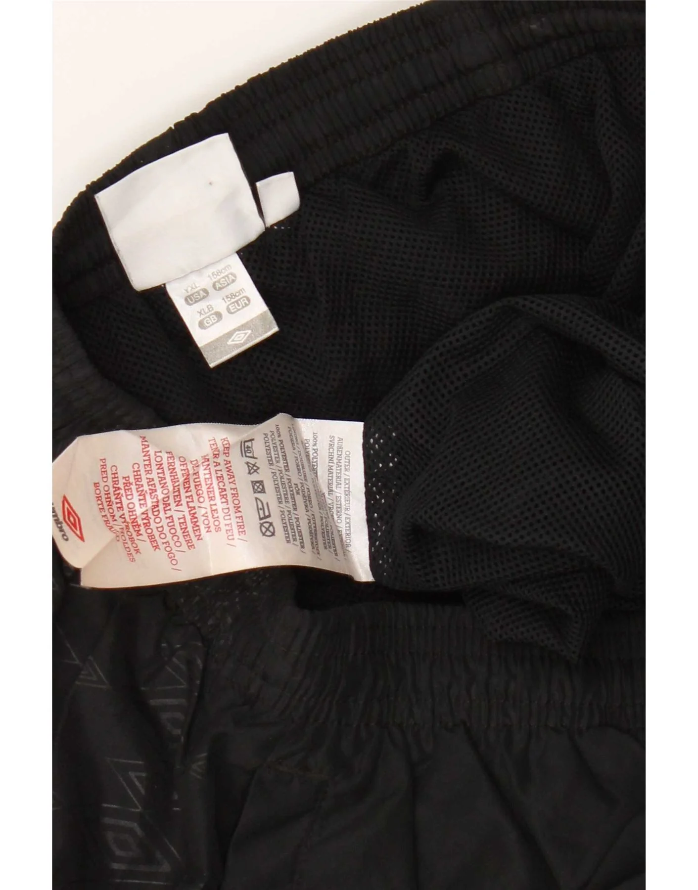 Umbro Boys Capri Tracksuit Trousers 13-14 Years XL Black Argyle/Diamond - Image 3
