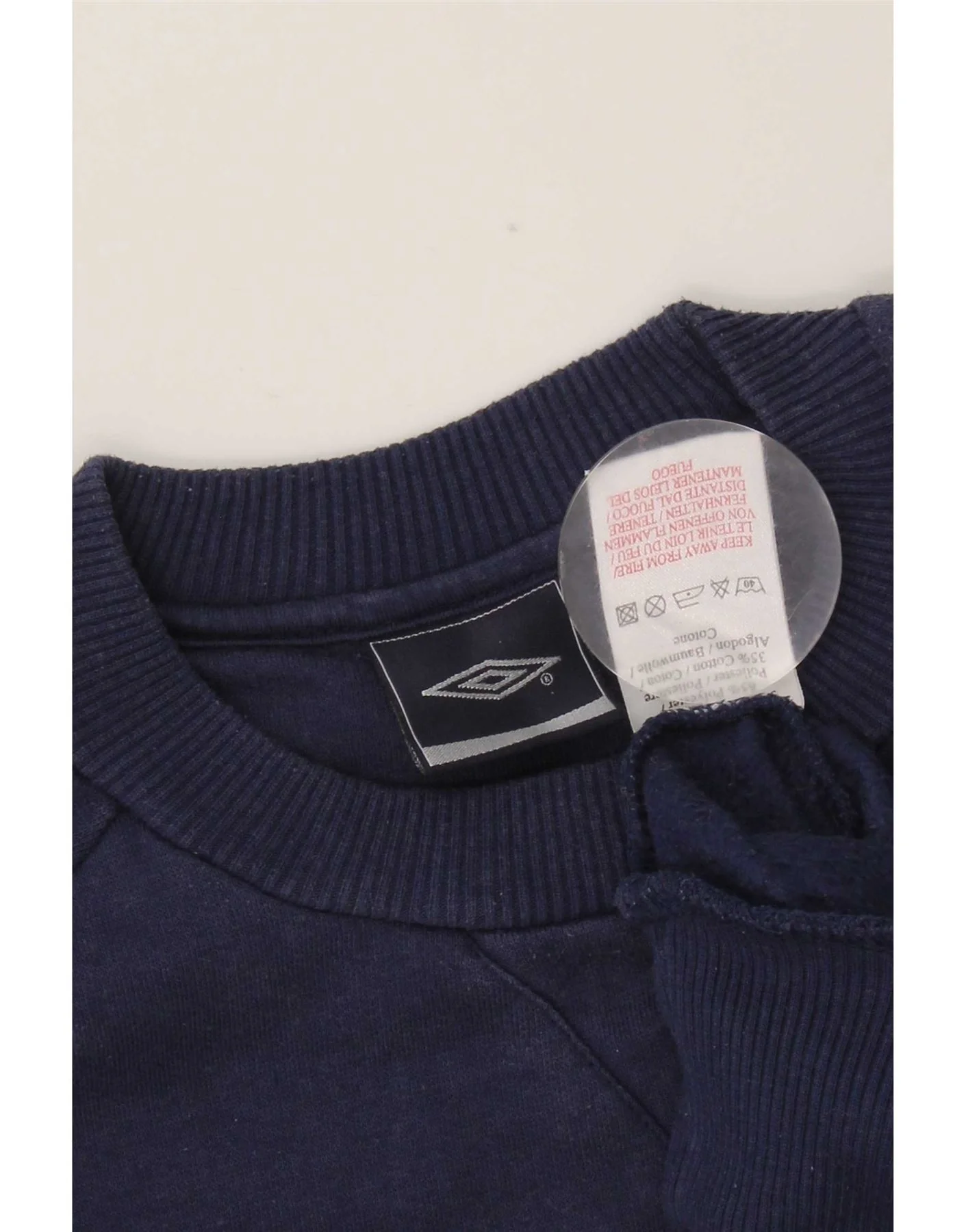 Umbro Boys Sweatshirt Jumper 12-13 Years XL Navy Blue Polyester - Image 3