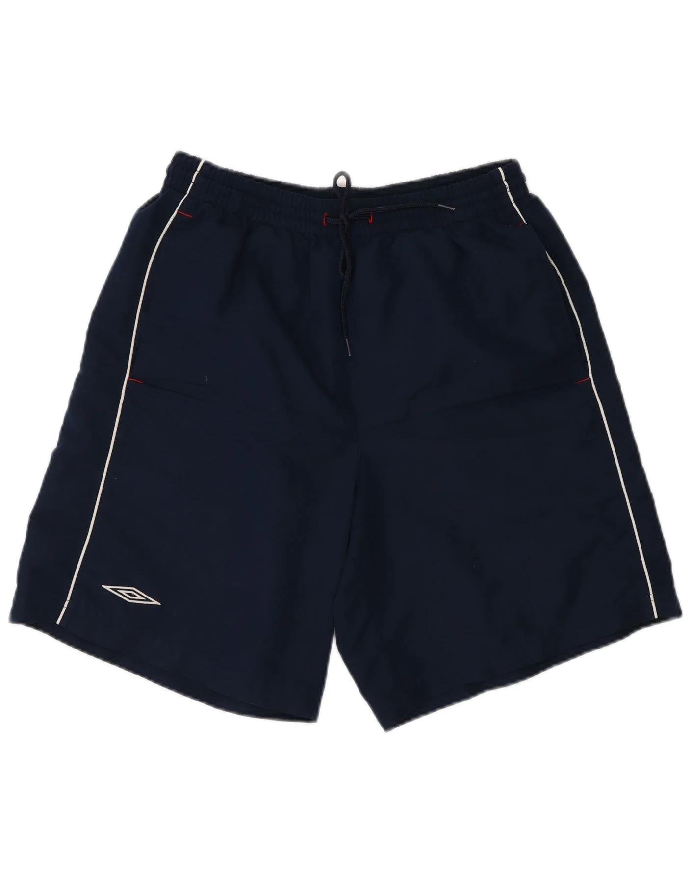 Umbro Mens Graphic Sport Shorts Medium Navy Blue Polyester