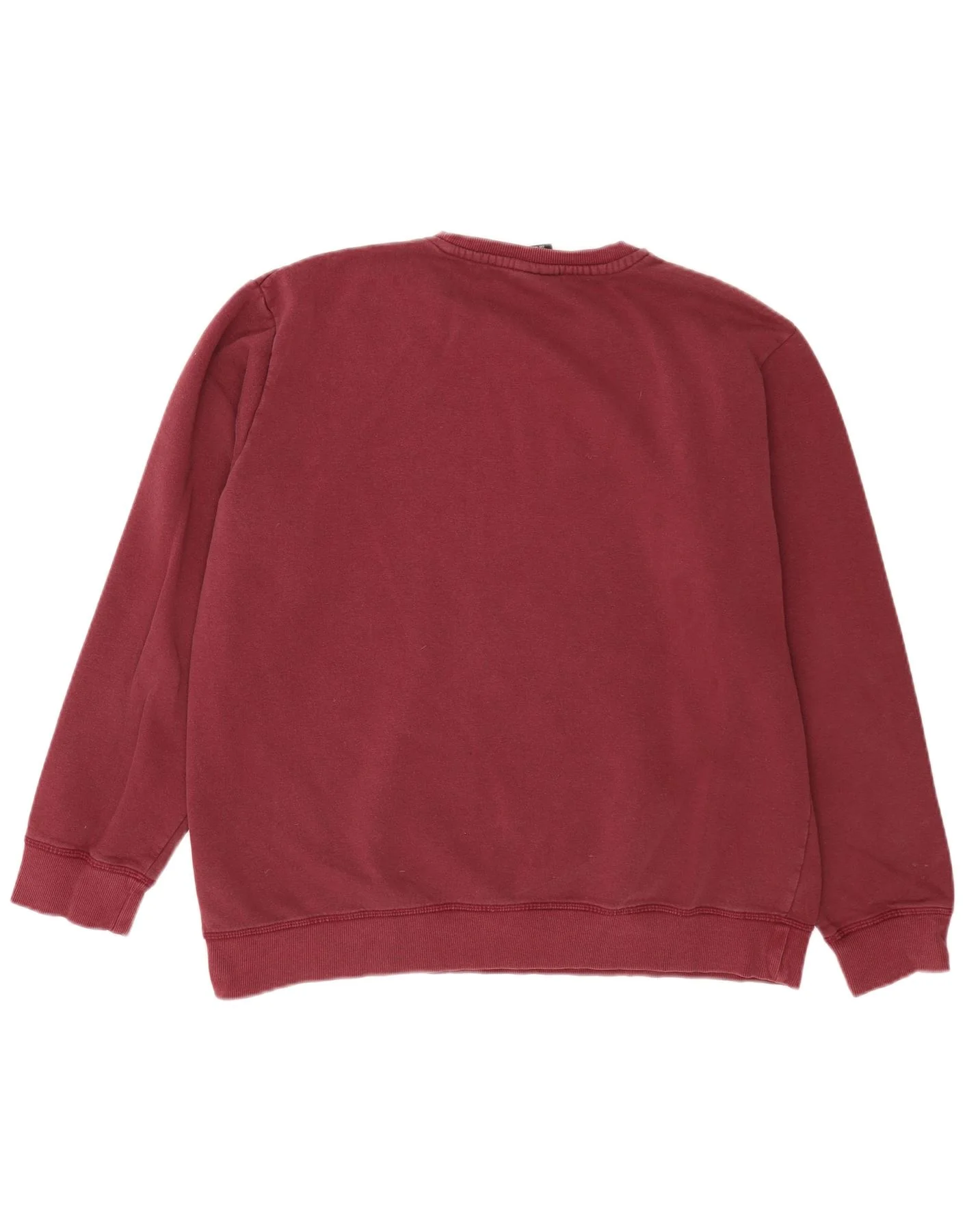 Umbro Mens Graphic Sweatshirt Jumper 2XL Burgundy Cotton - Image 2