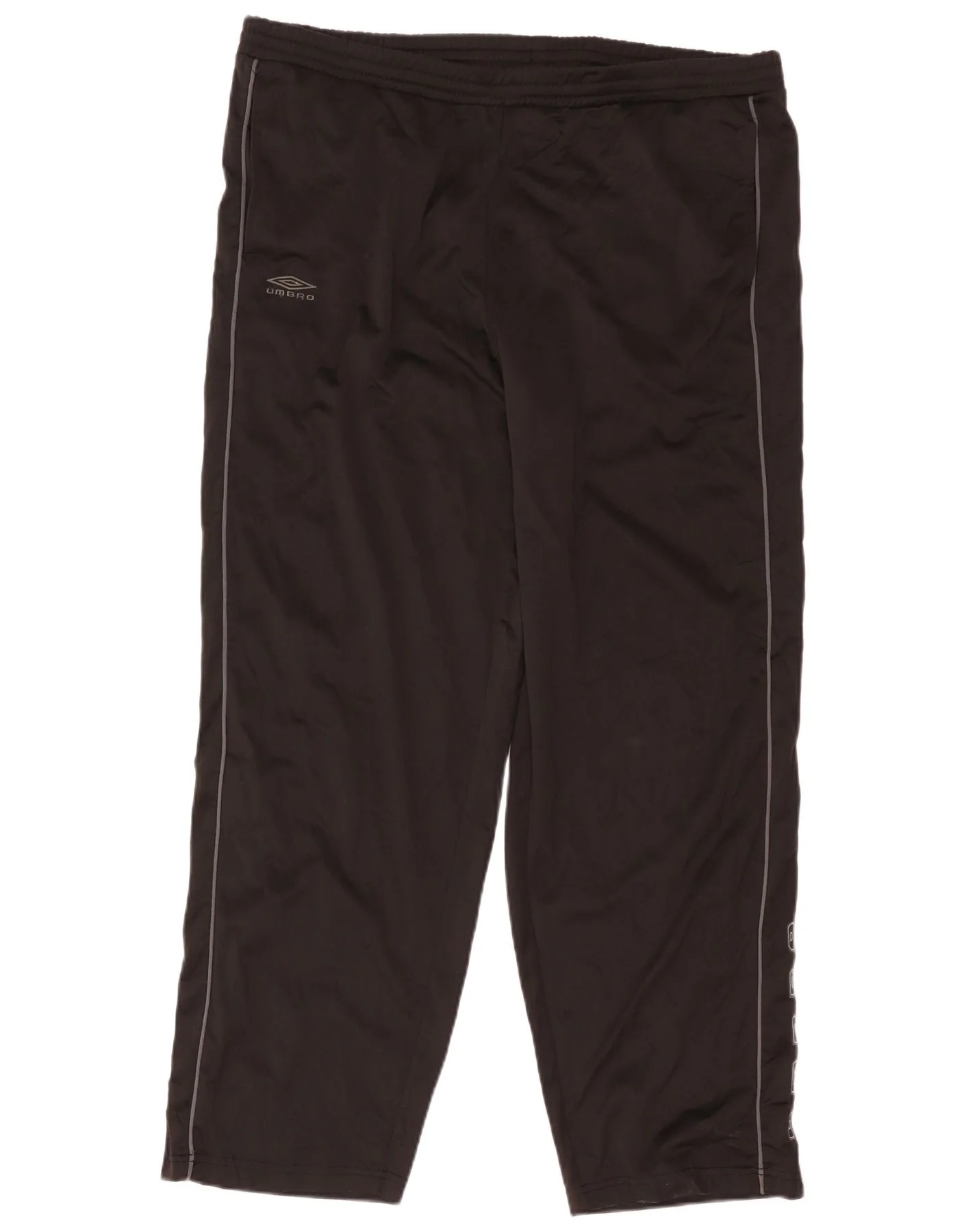 Umbro Mens Graphic Tracksuit Trousers 2XL Black Polyester